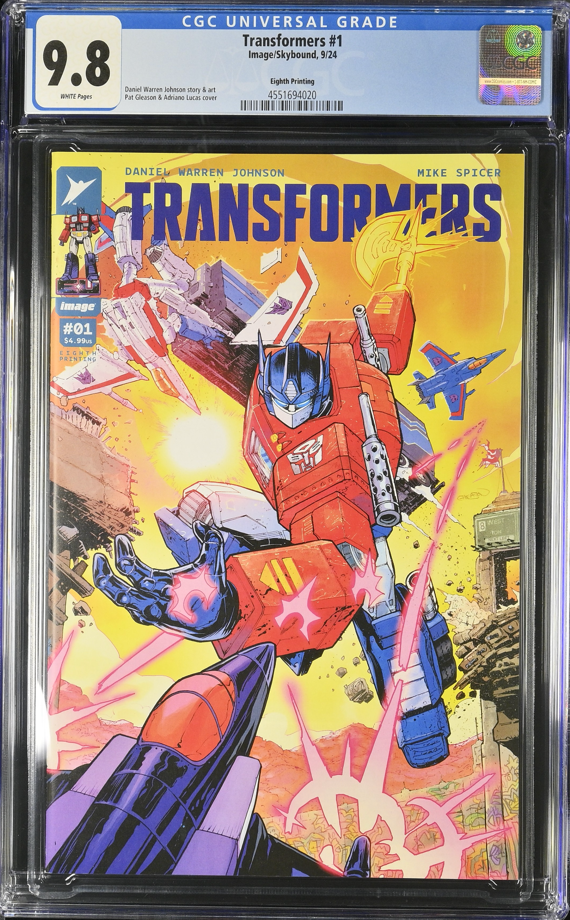 Transformers #1 Eighth Printing CGC 9.8