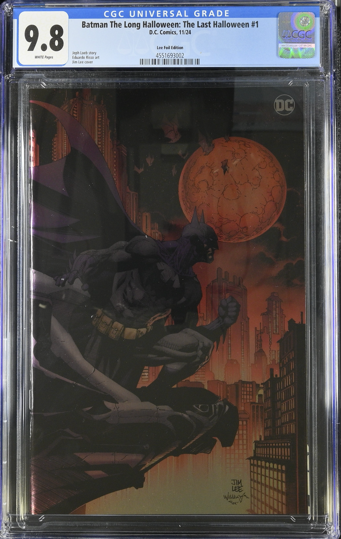 Batman: The Long Halloween - The Last Halloween #1 Jim Lee Foil Variant CGC 9.8