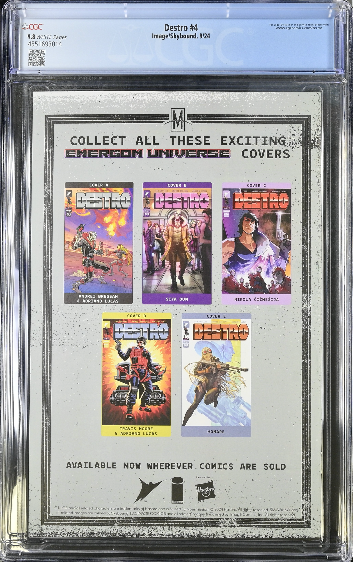 Destro #4 CGC 9.8