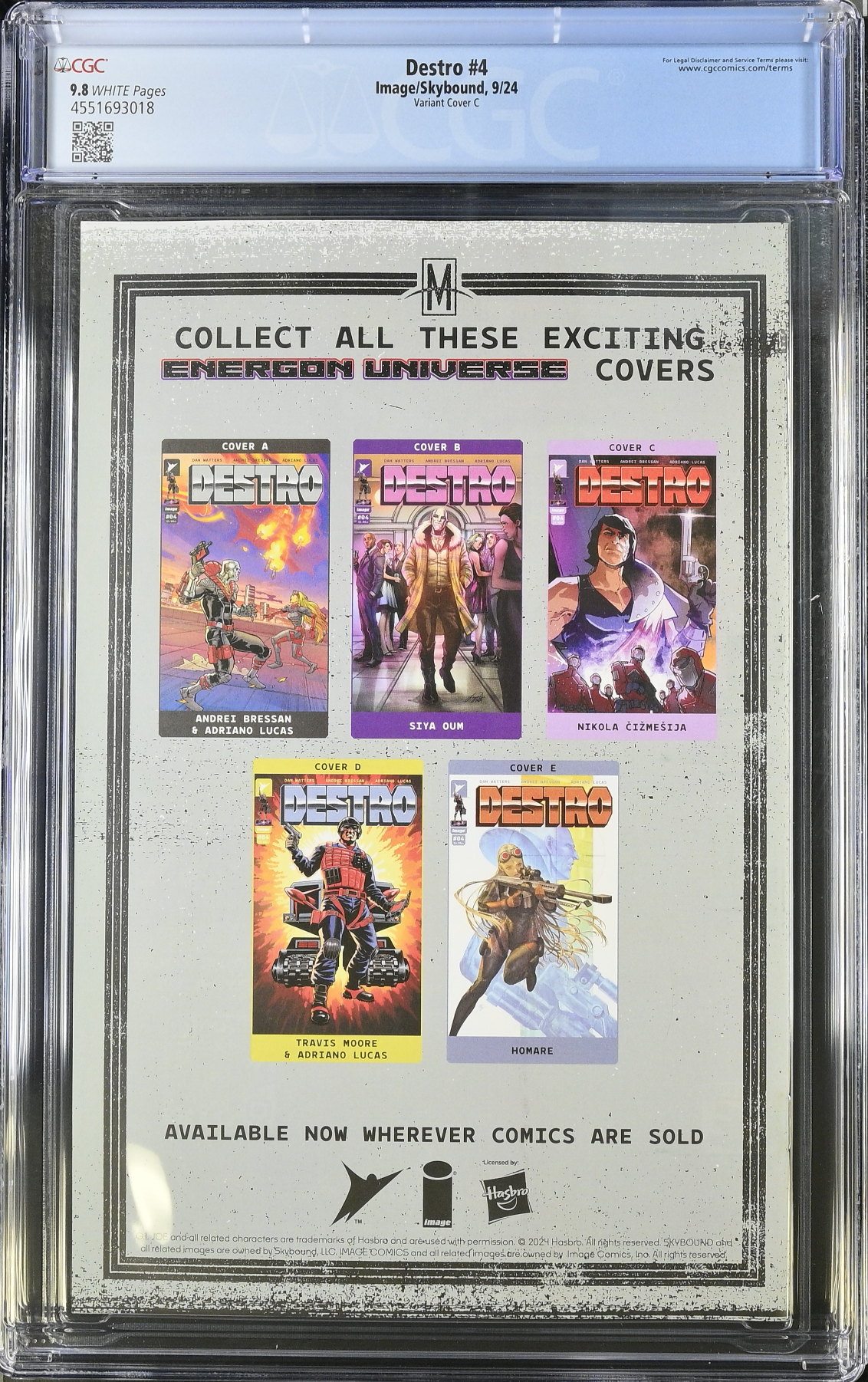 Destro #4 Cizmesija 1:10 Retailer Incentive Variant CGC 9.8