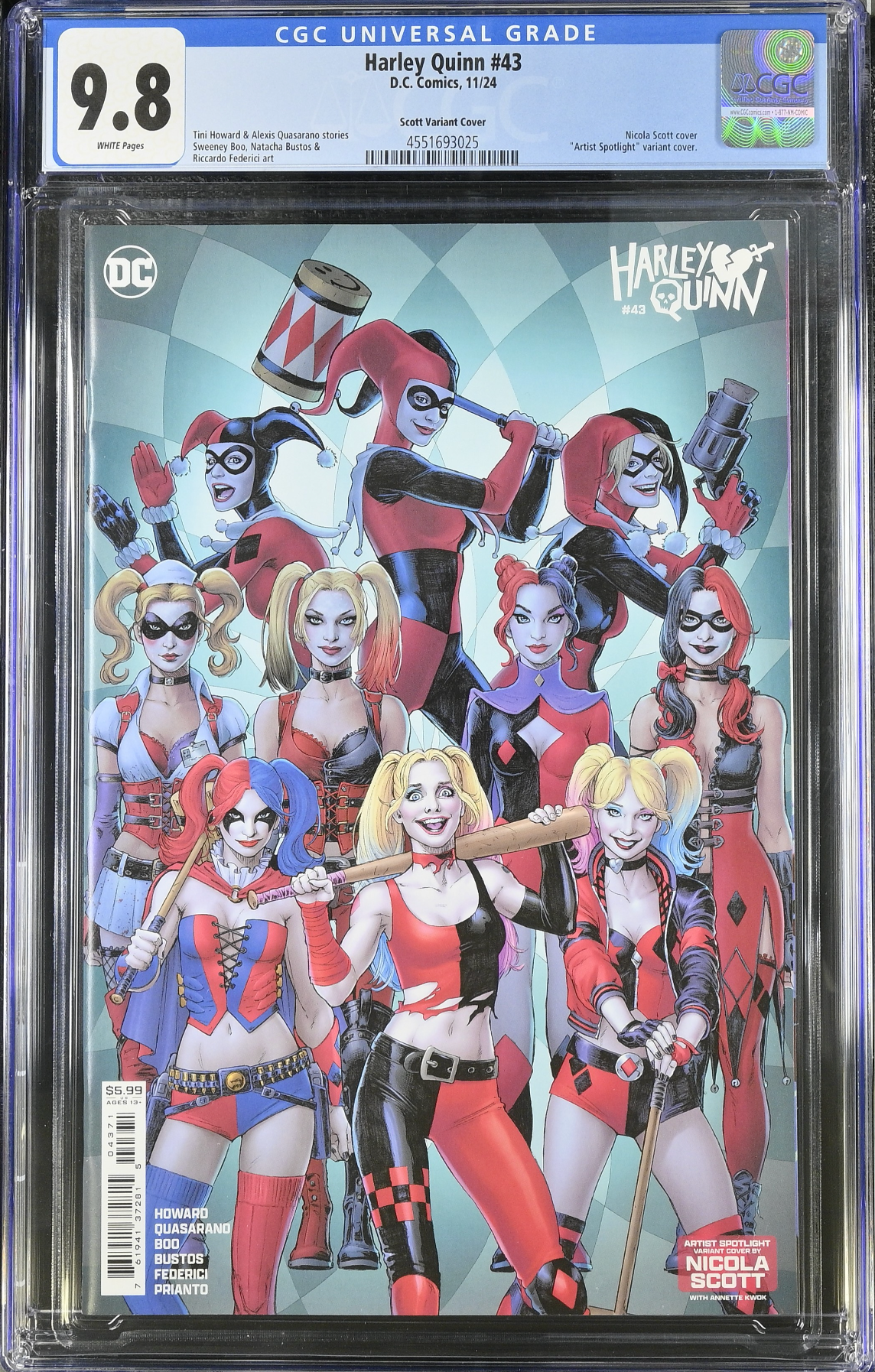 Harley Quinn #43 Scott Variant CGC 9.8