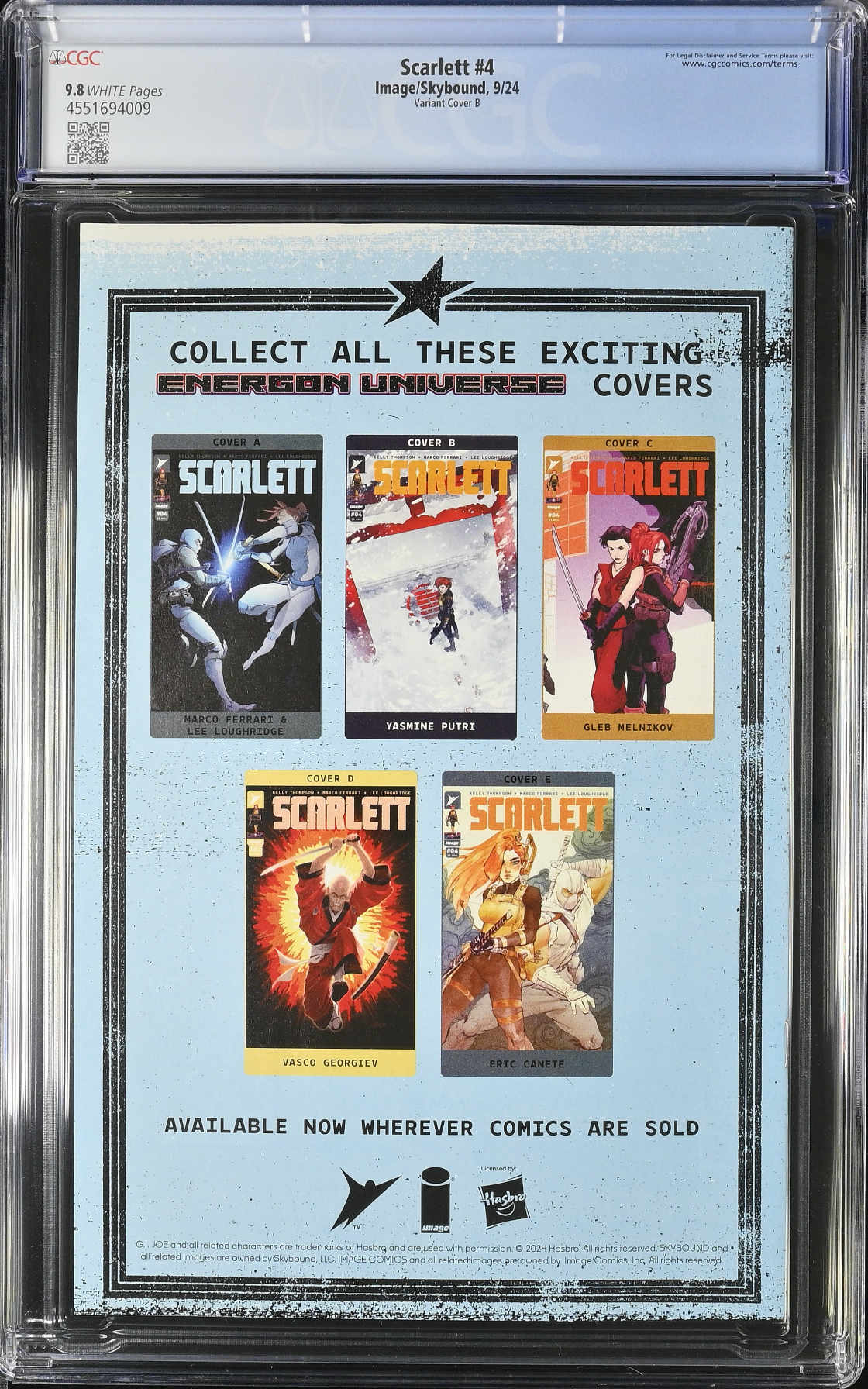 Scarlett #4 Putri Variant CGC 9.8