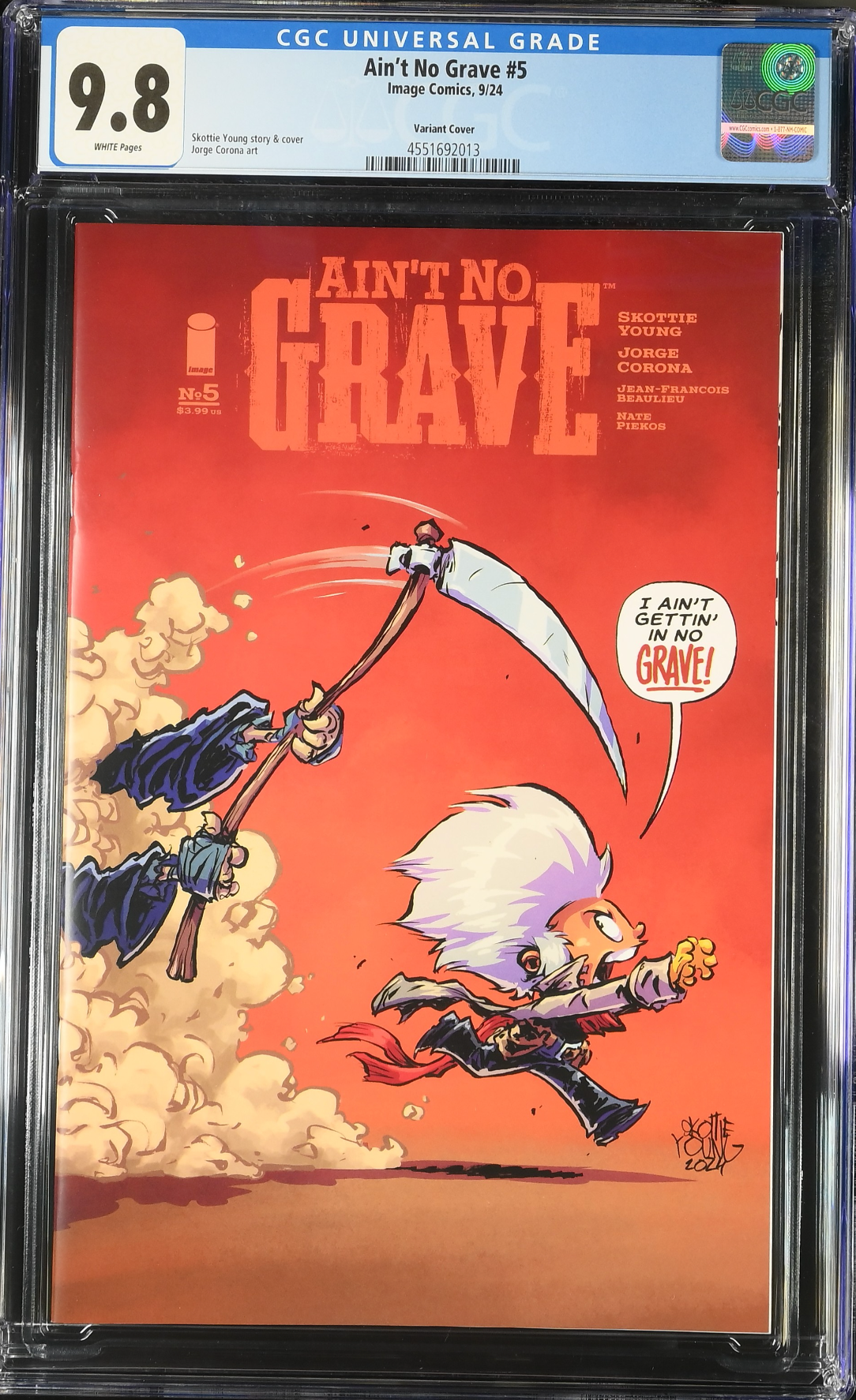 Ain't No Grave #5 Young 1:25 Retailer Incentive Variant CGC 9.8