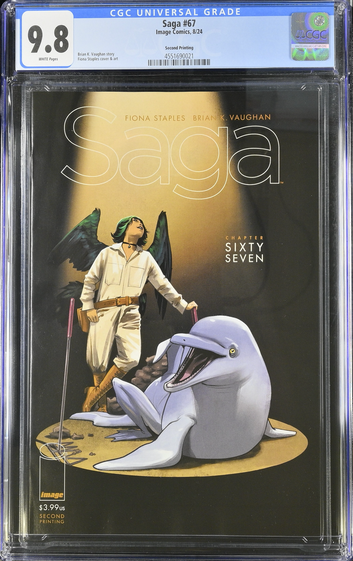 Saga #67 Second Printing CGC 9.8