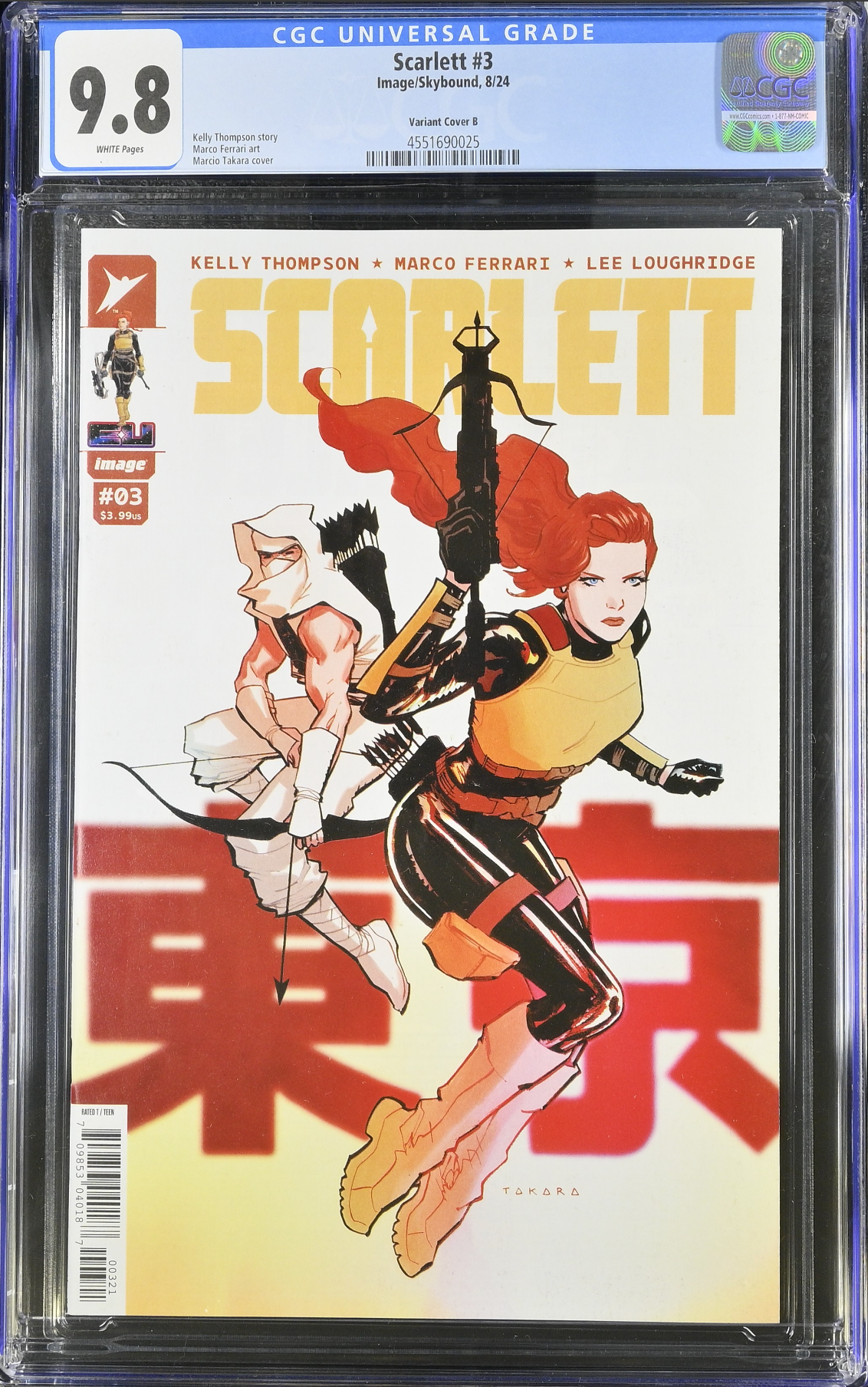 Scarlett #3 Takara Variant CGC 9.8