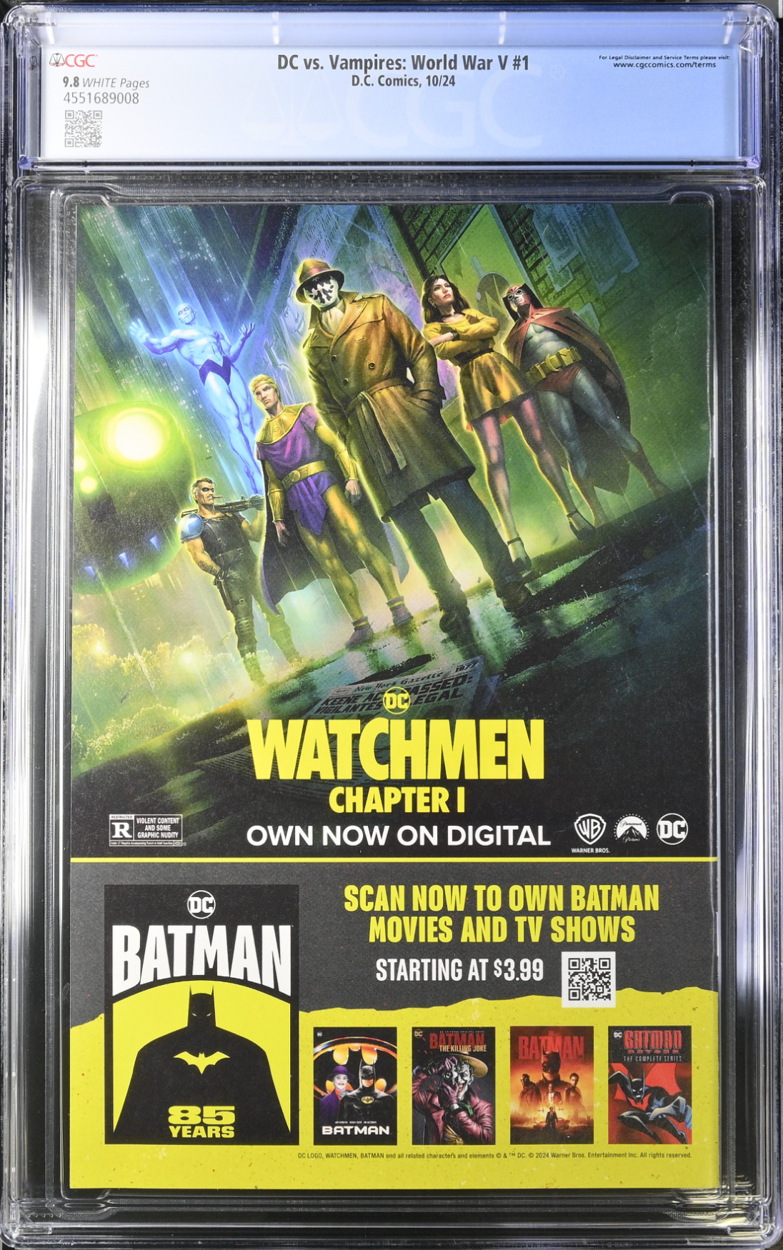 DC vs. Vampires: World War V #1 CGC 9.8