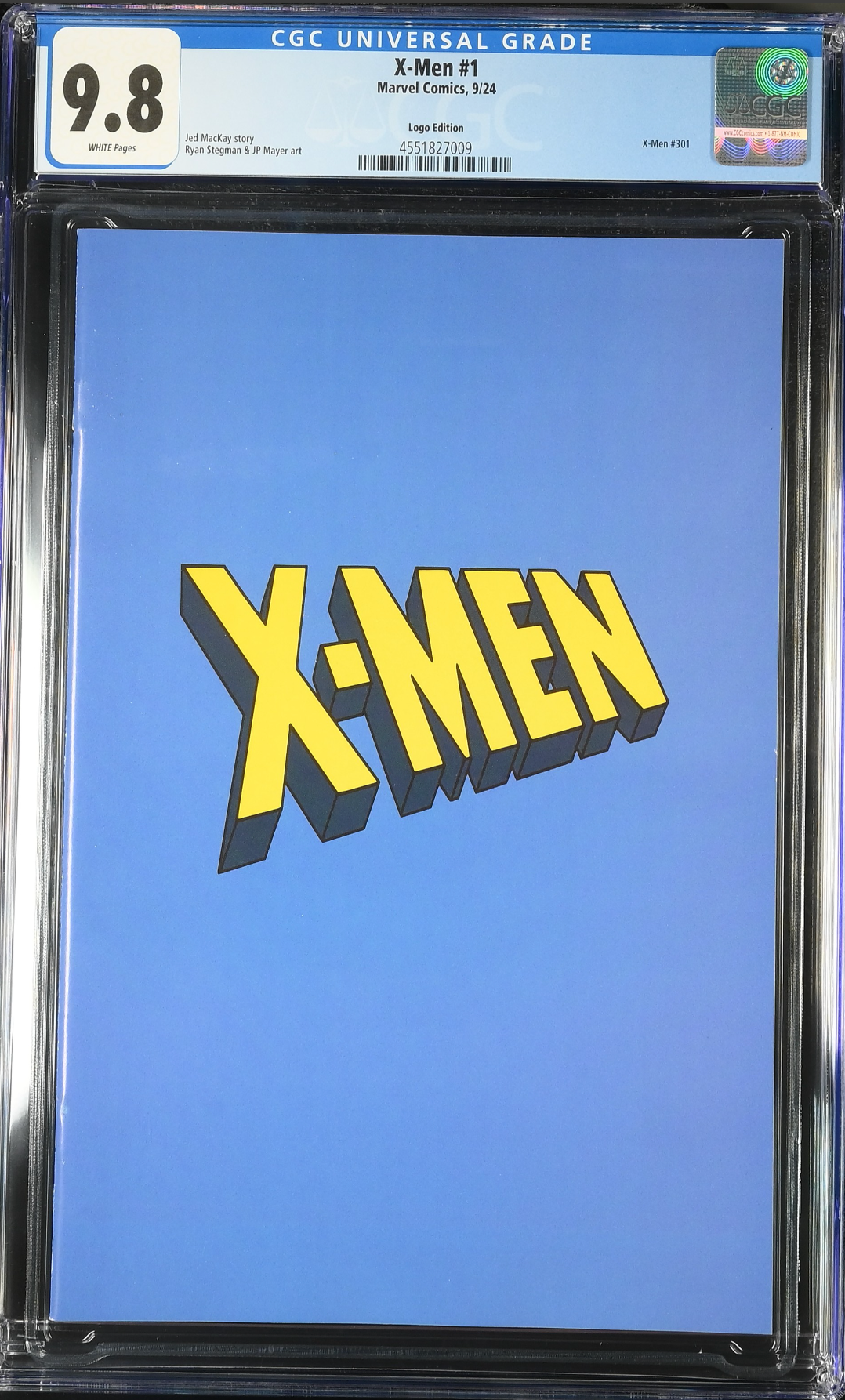 X-Men #1 Logo Variant CGC 9.8