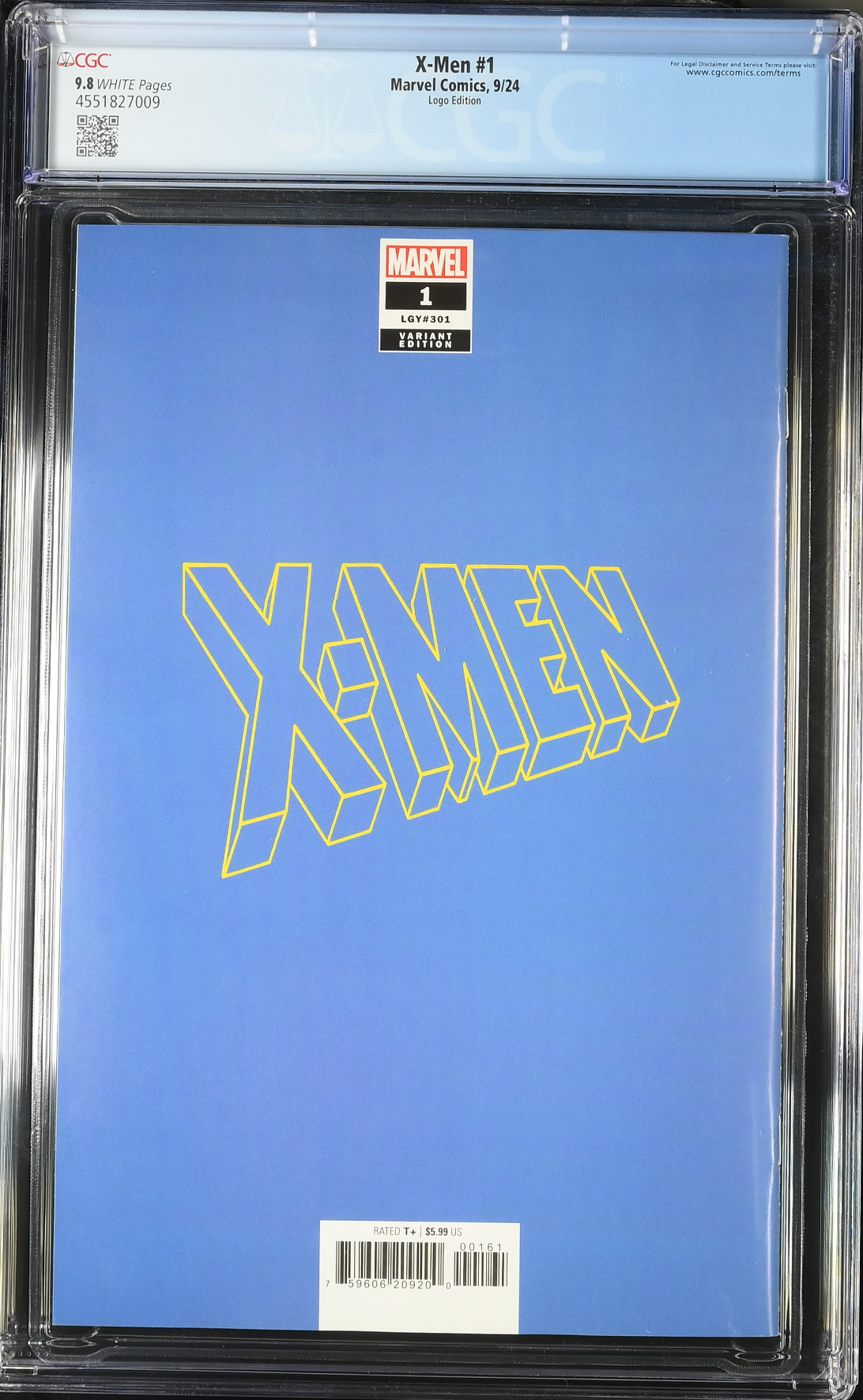 X-Men #1 Logo Variant CGC 9.8