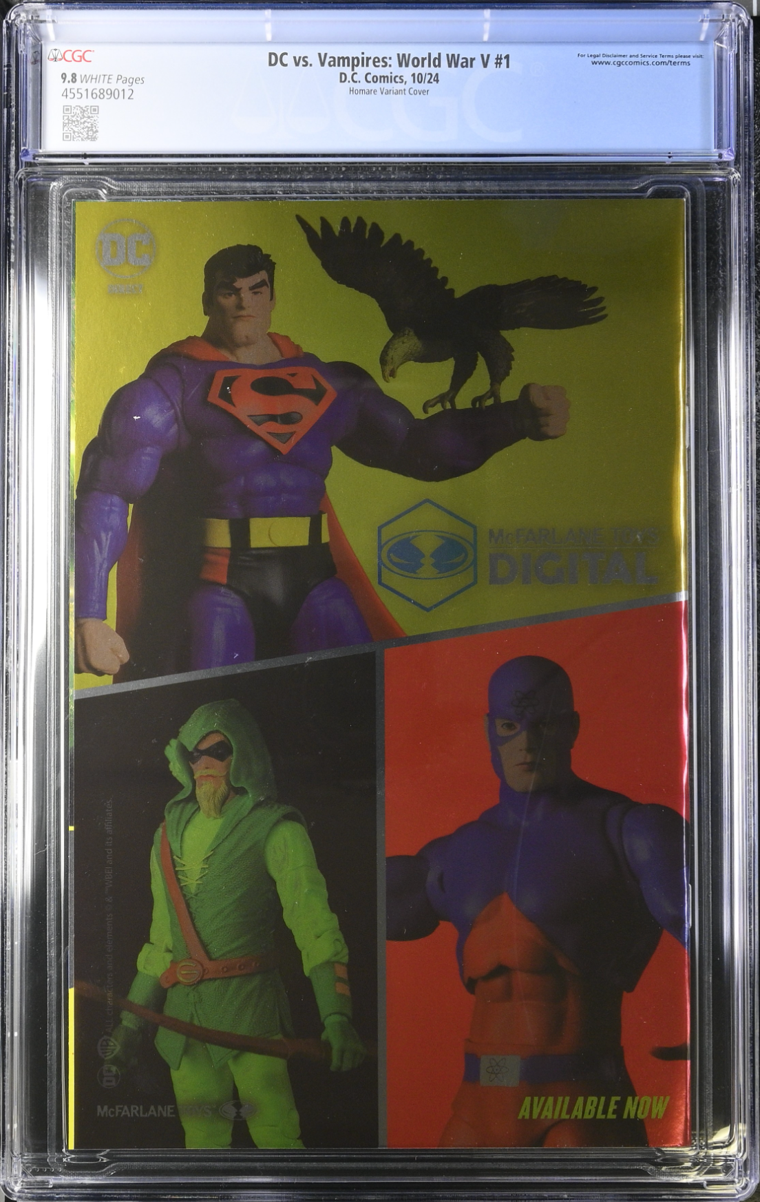 DC vs. Vampires: World War V #1 Homare Foil Variant CGC 9.8