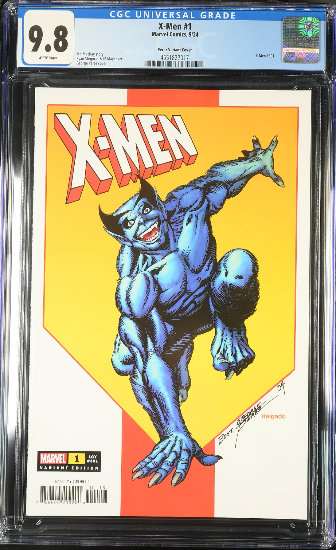 X-Men #1 Perez 1:25 Retailer Incentive Variant CGC 9.8