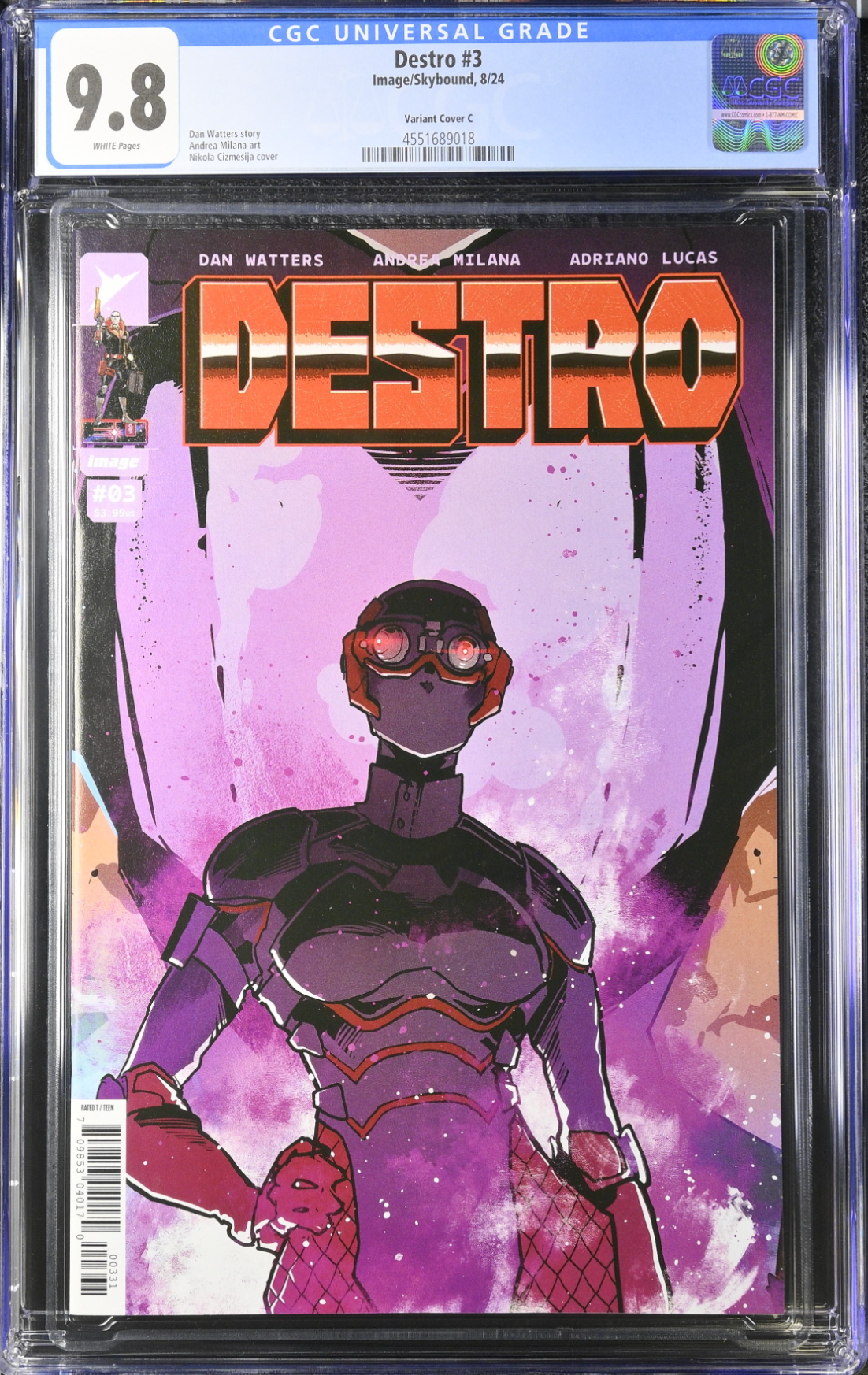 Destro #3 Cizmesija 1:10 Retailer Incentive Variant CGC 9.8