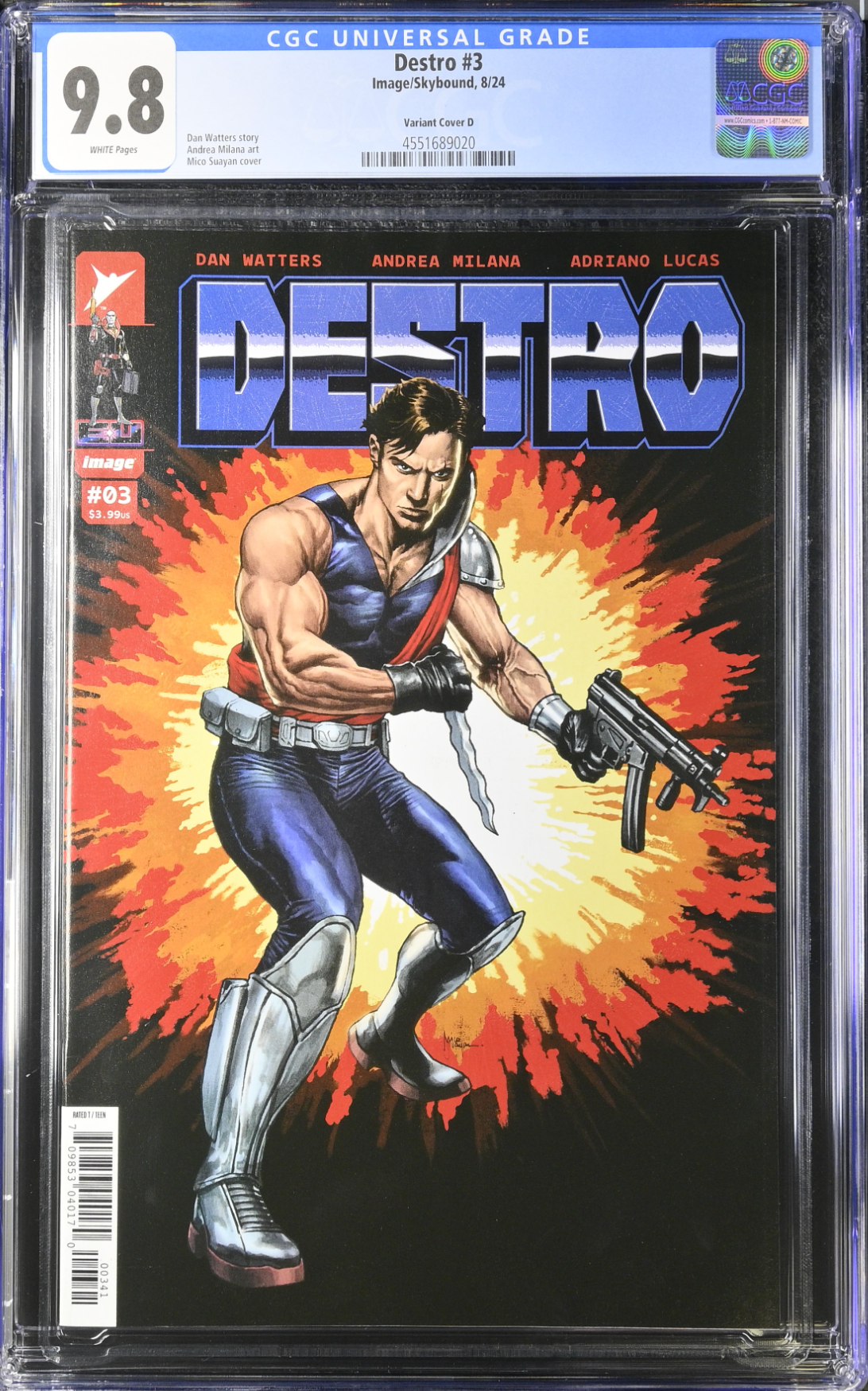 Destro #3 Suayan 1:25 Retailer Incentive Variant CGC 9.8