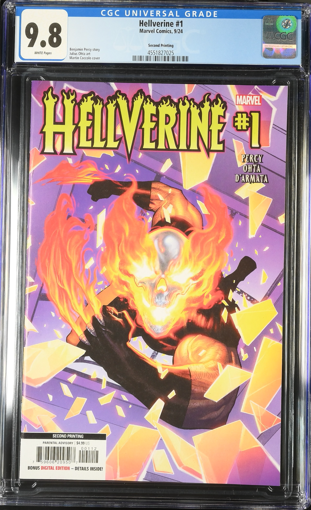 Hellverine #1 Second Printing CGC 9.8