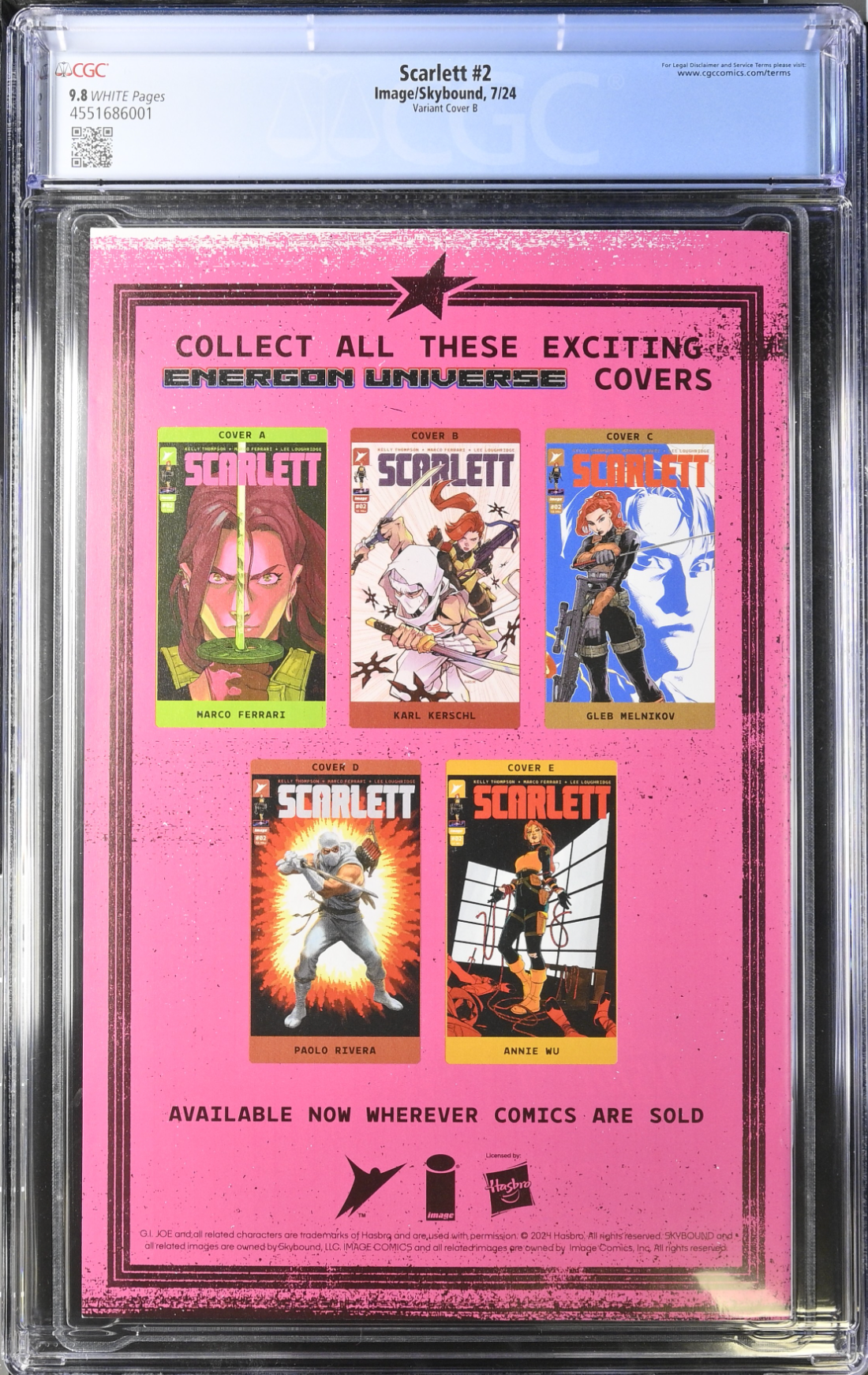 Scarlett #2 Kerschl Variant CGC 9.8