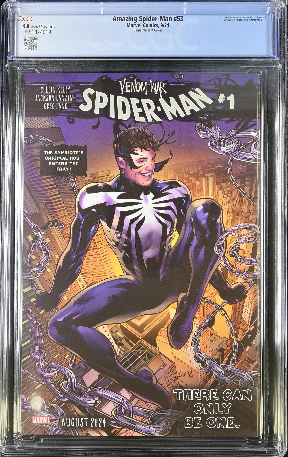 Amazing Spider-Man #53 Daniel Marvel vs. Alien Variant CGC 9.8