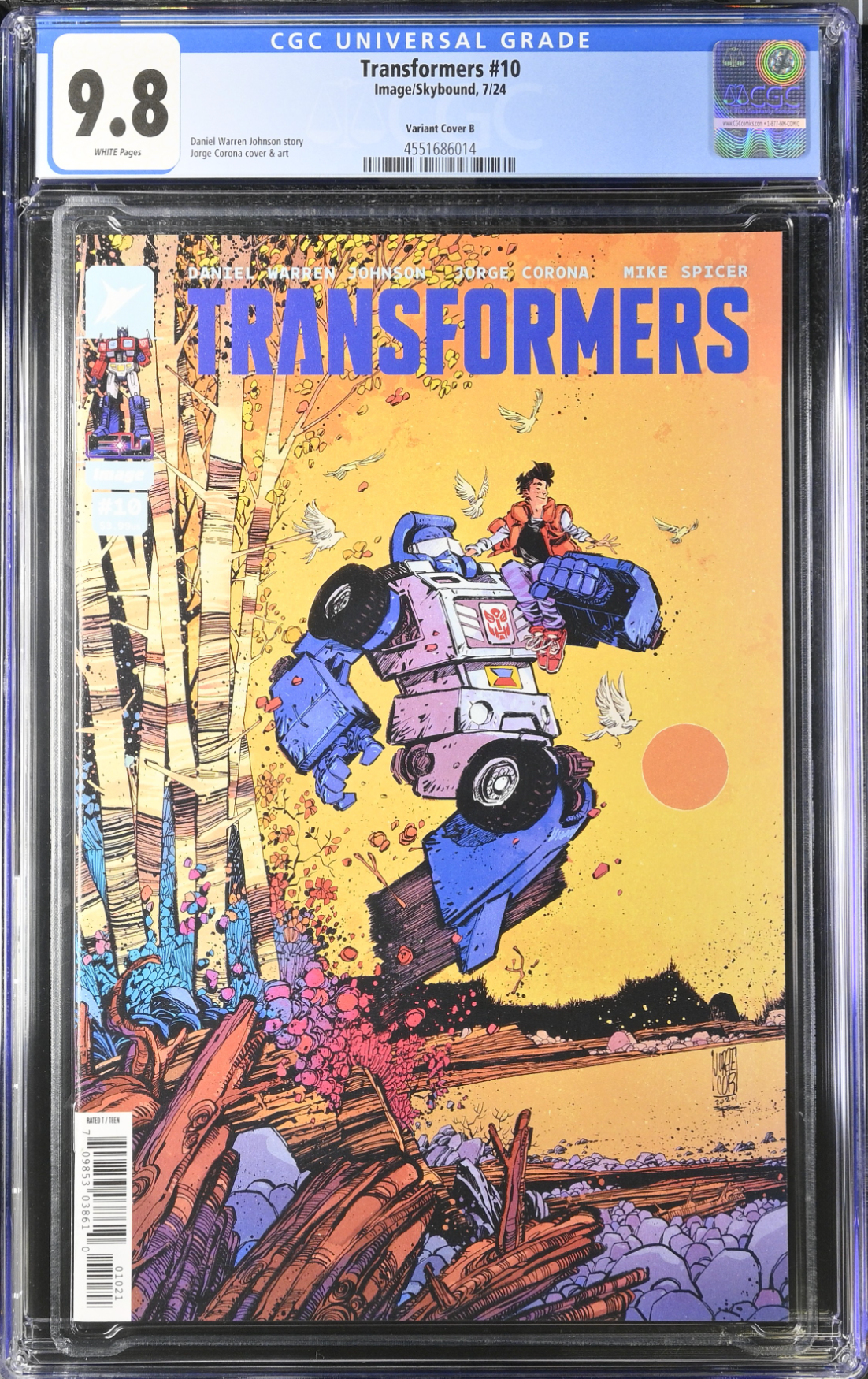 Transformers #10 Corona Variant CGC 9.8