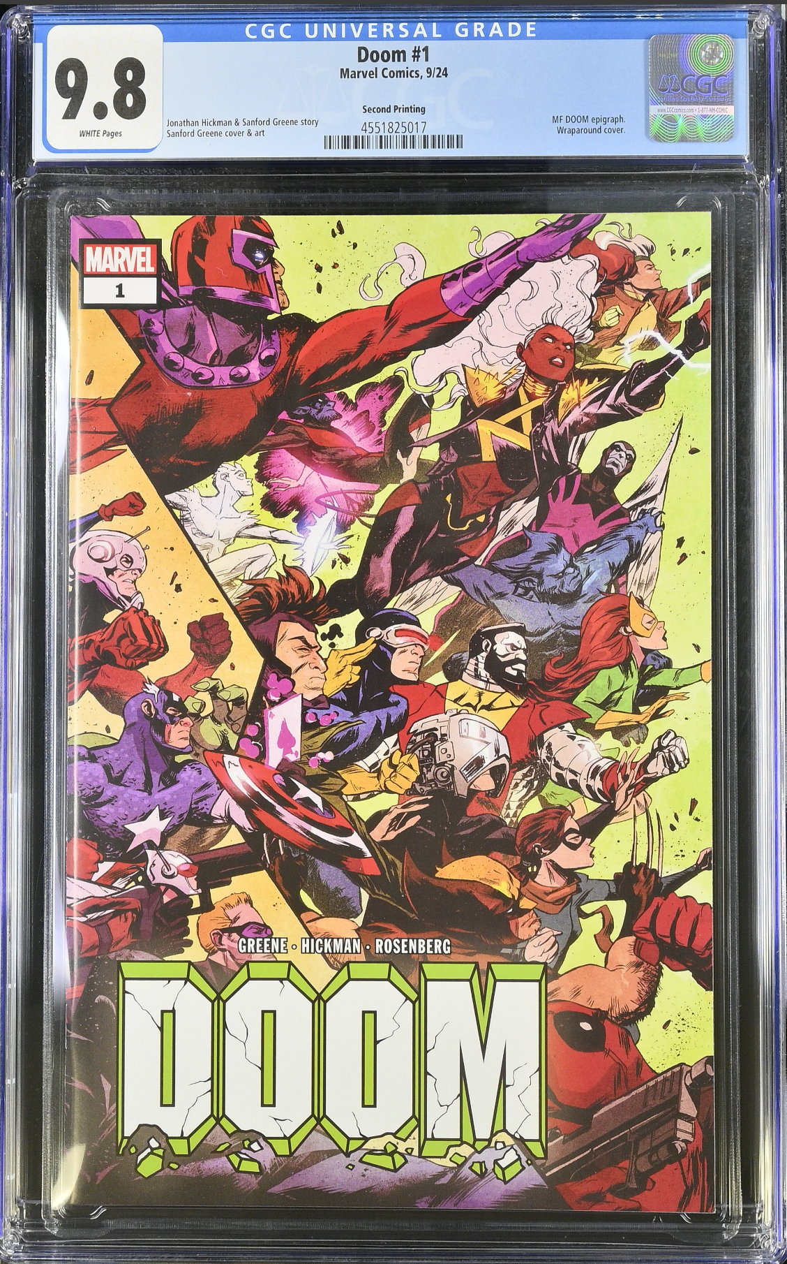 Doom #1 Second Printing CGC 9.8