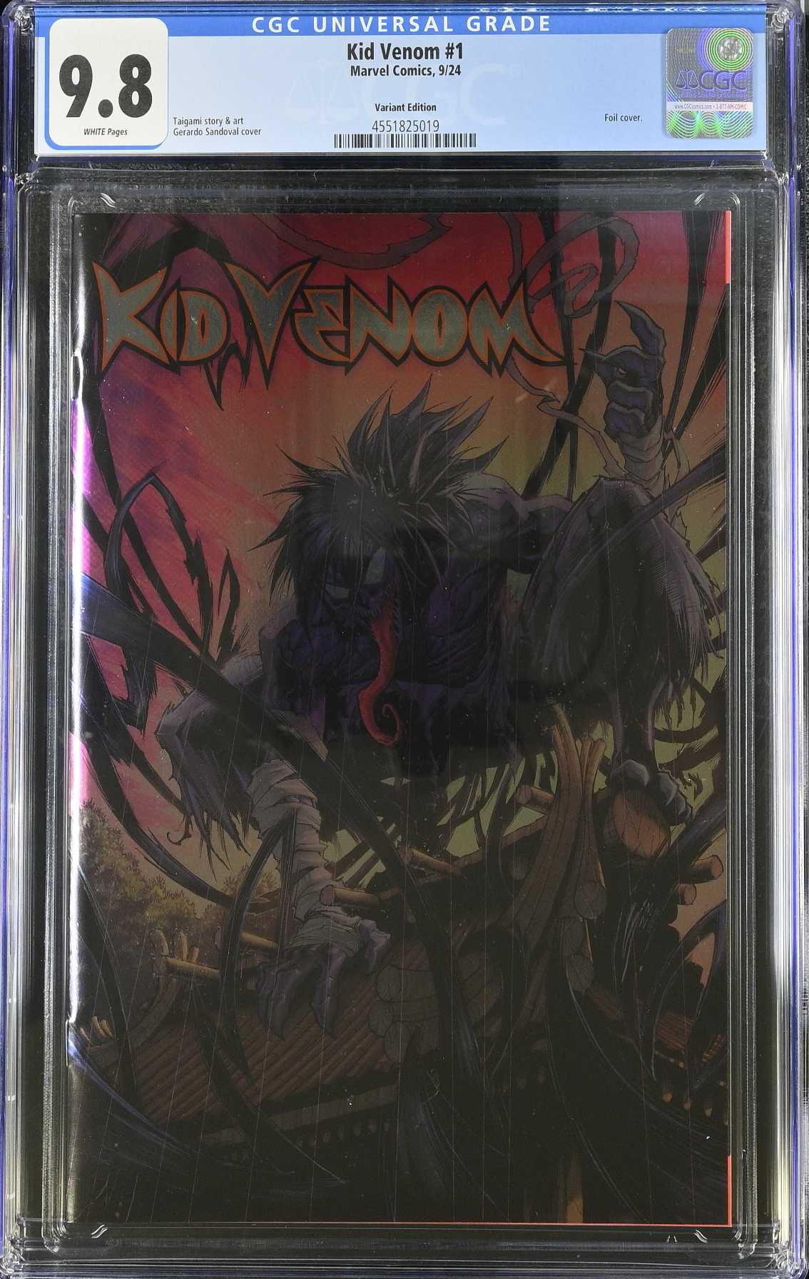 Kid Venom #1 Sandoval Foil Variant CGC 9.8