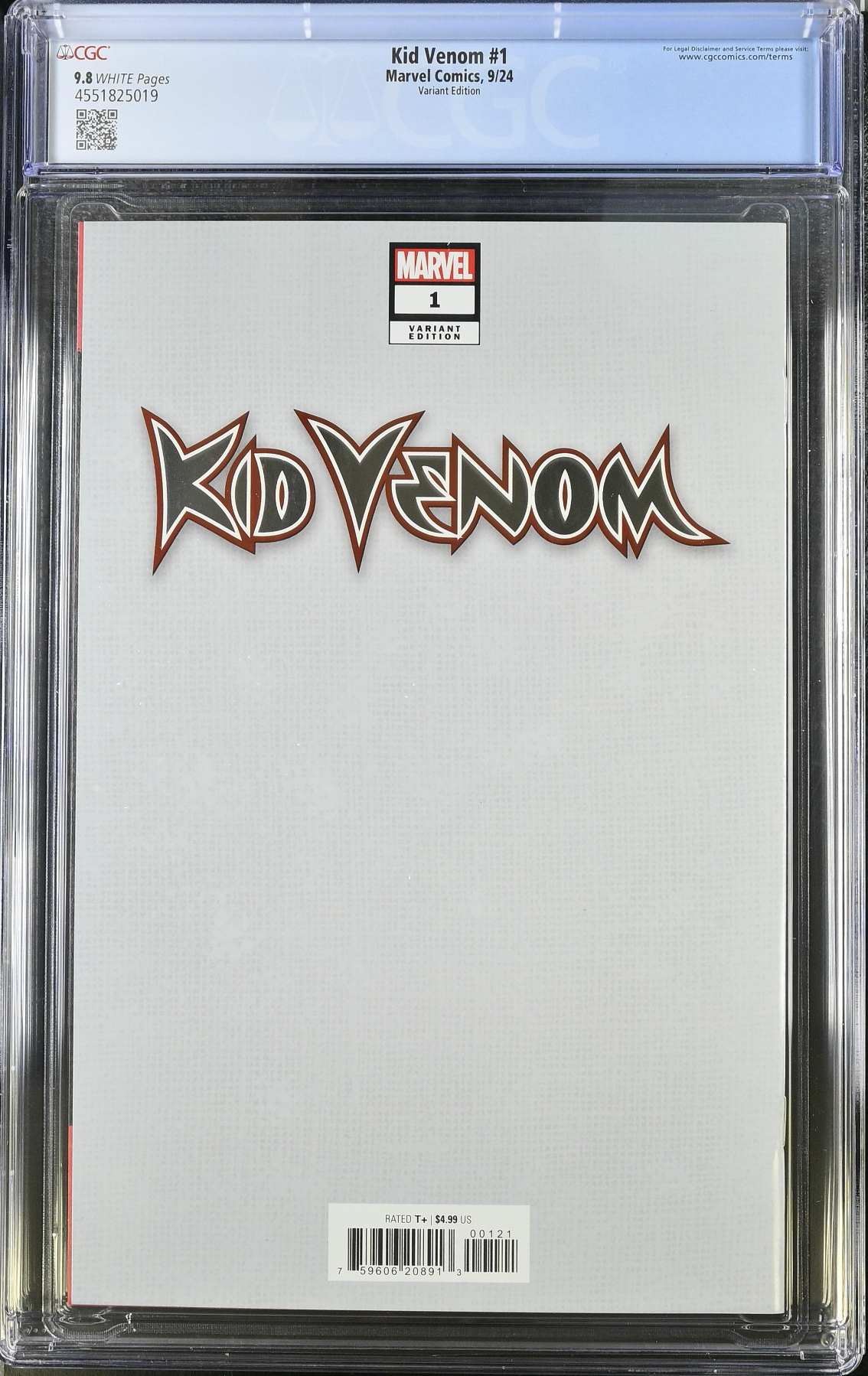 Kid Venom #1 Sandoval Foil Variant CGC 9.8