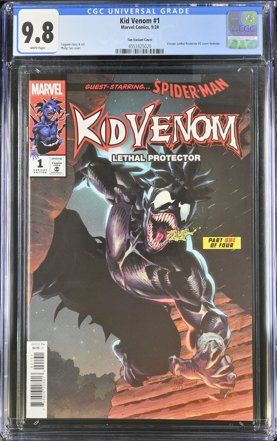 Kid Venom #1 Tan Variant CGC 9.8