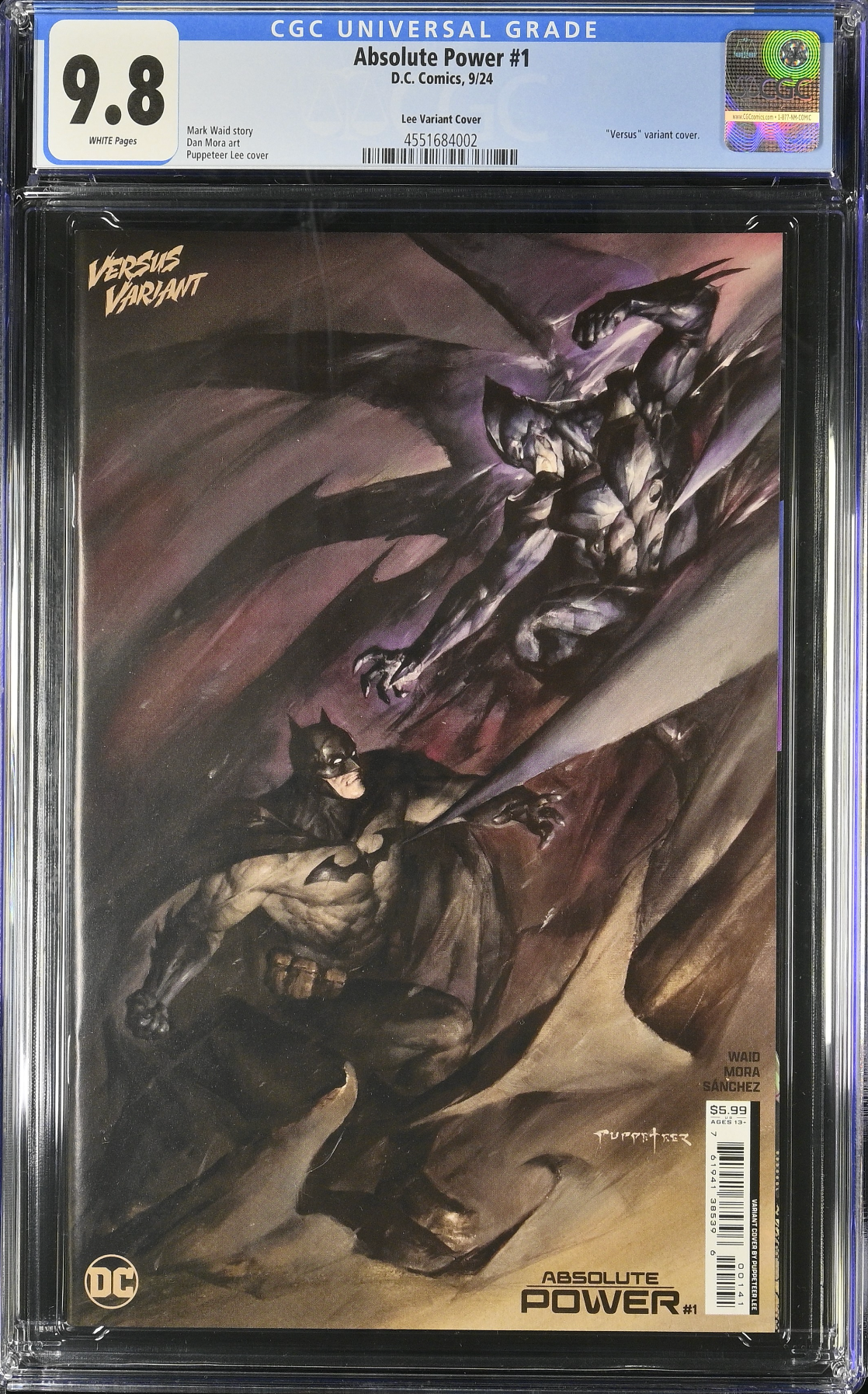 Absolute Power #1 Puppeteer Lee Variant CGC 9.8