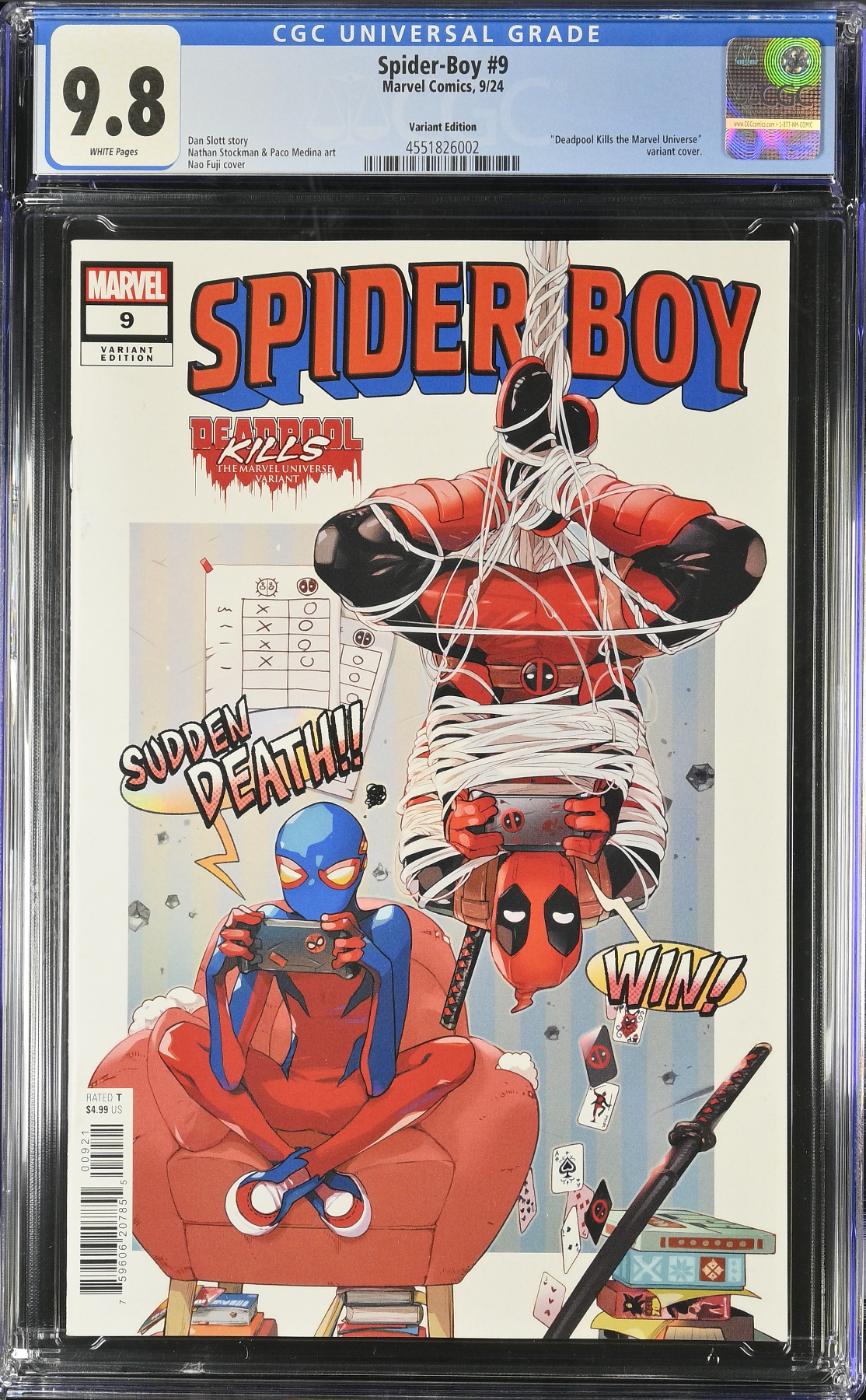 Spider-Boy #9 Fuji Deadpool Kills The Marvel Universe Variant CGC 9.8