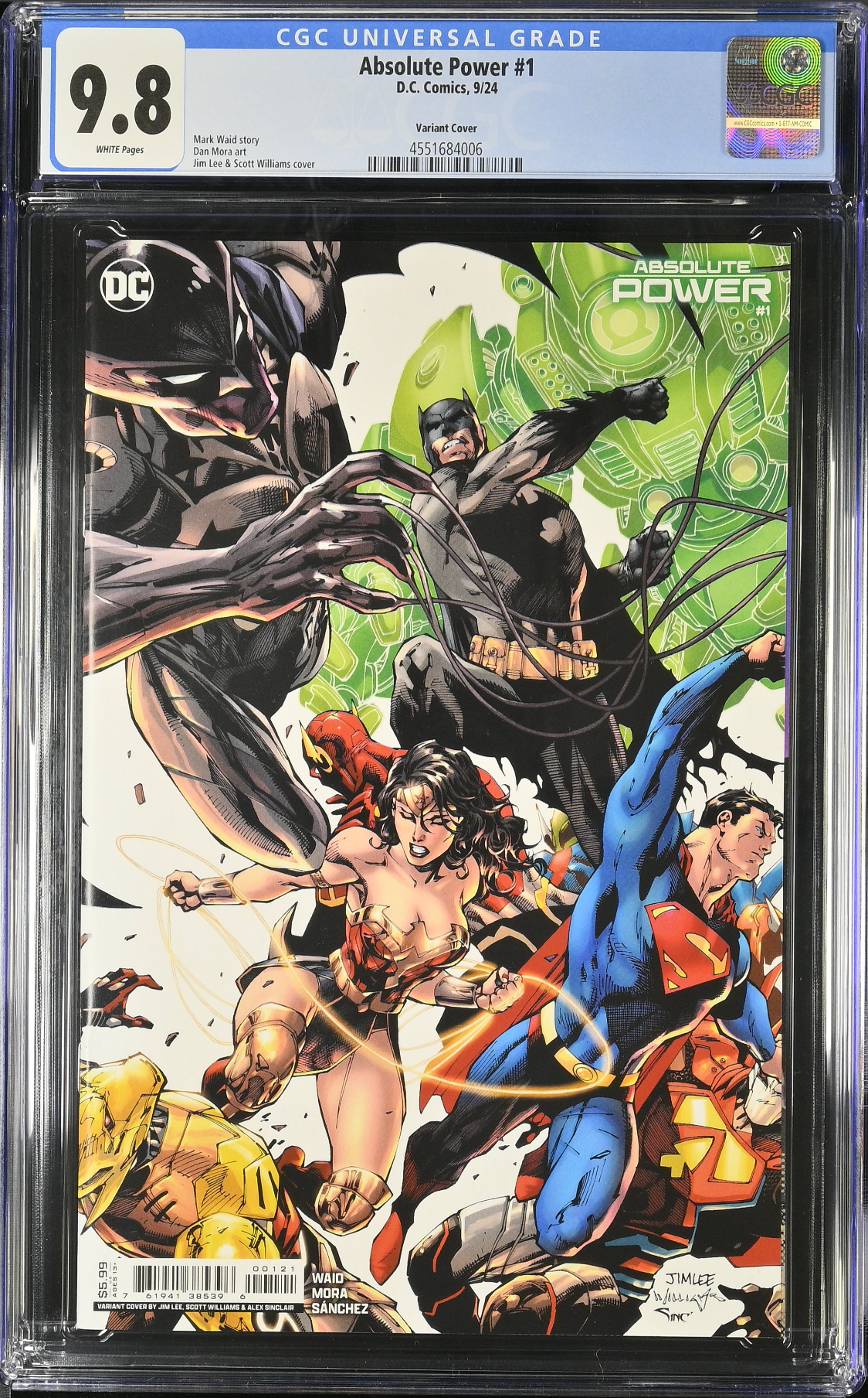 Absolute Power #1 Jim Lee Variant CGC 9.8