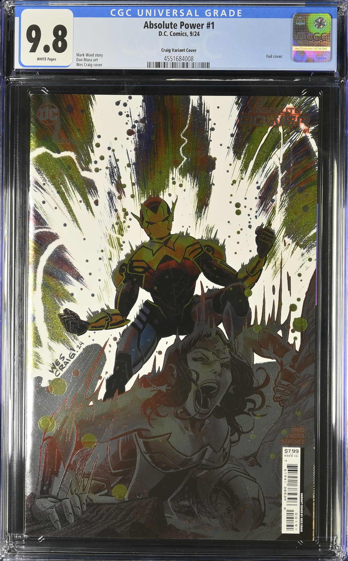 Absolute Power #1 Craig Raised Foil Variant CGC 9.8