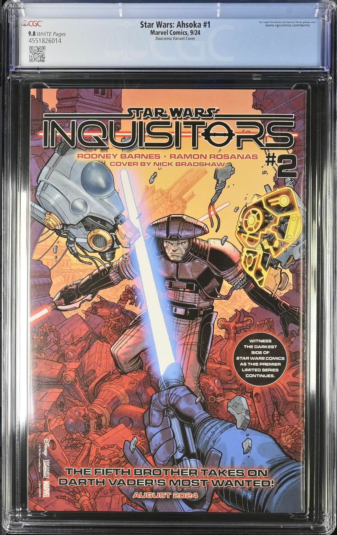 Star Wars: Ahsoka #1 Duursema Variant CGC 9.8