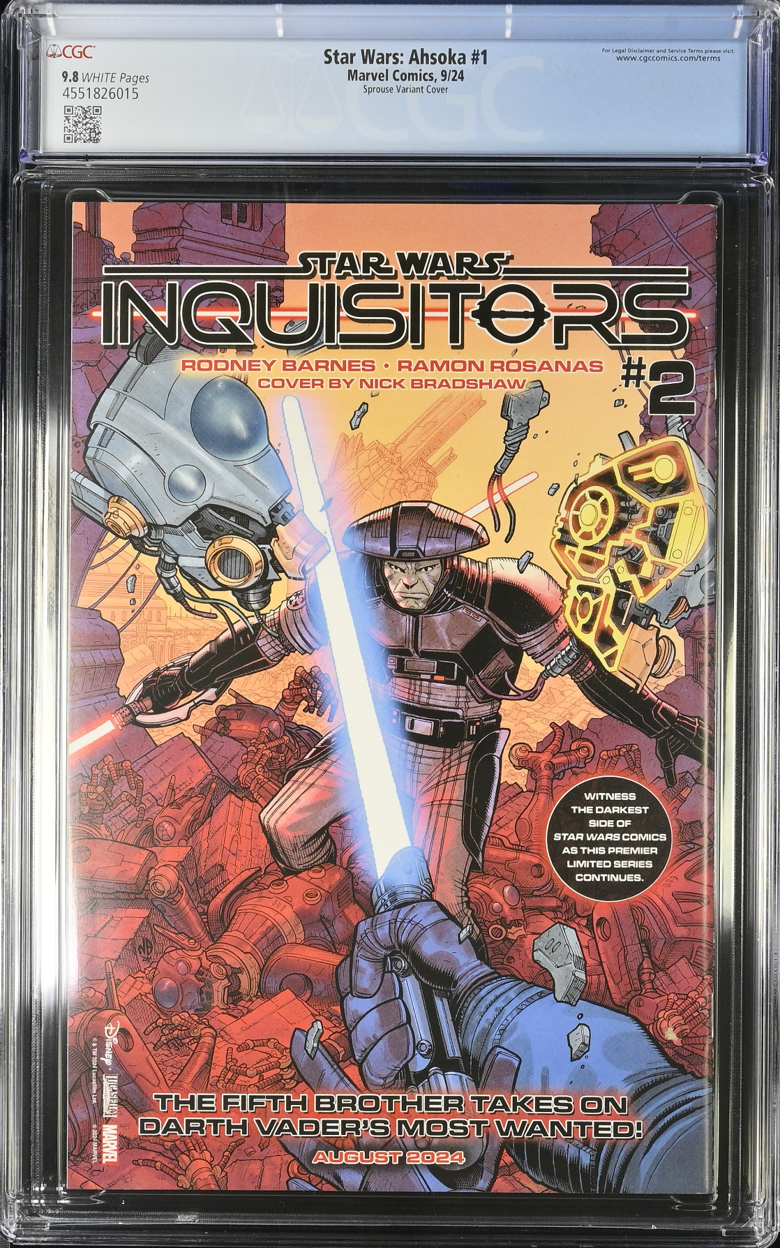 Star Wars: Ahsoka #1 Sprouse Variant CGC 9.8