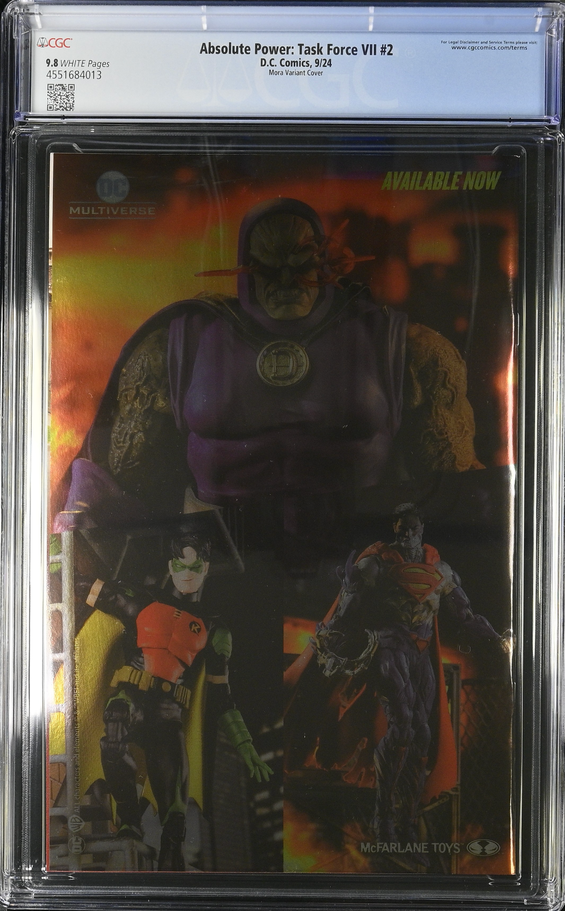 Absolute Power: Task Force VII #2 Mora Foil Variant CGC 9.8