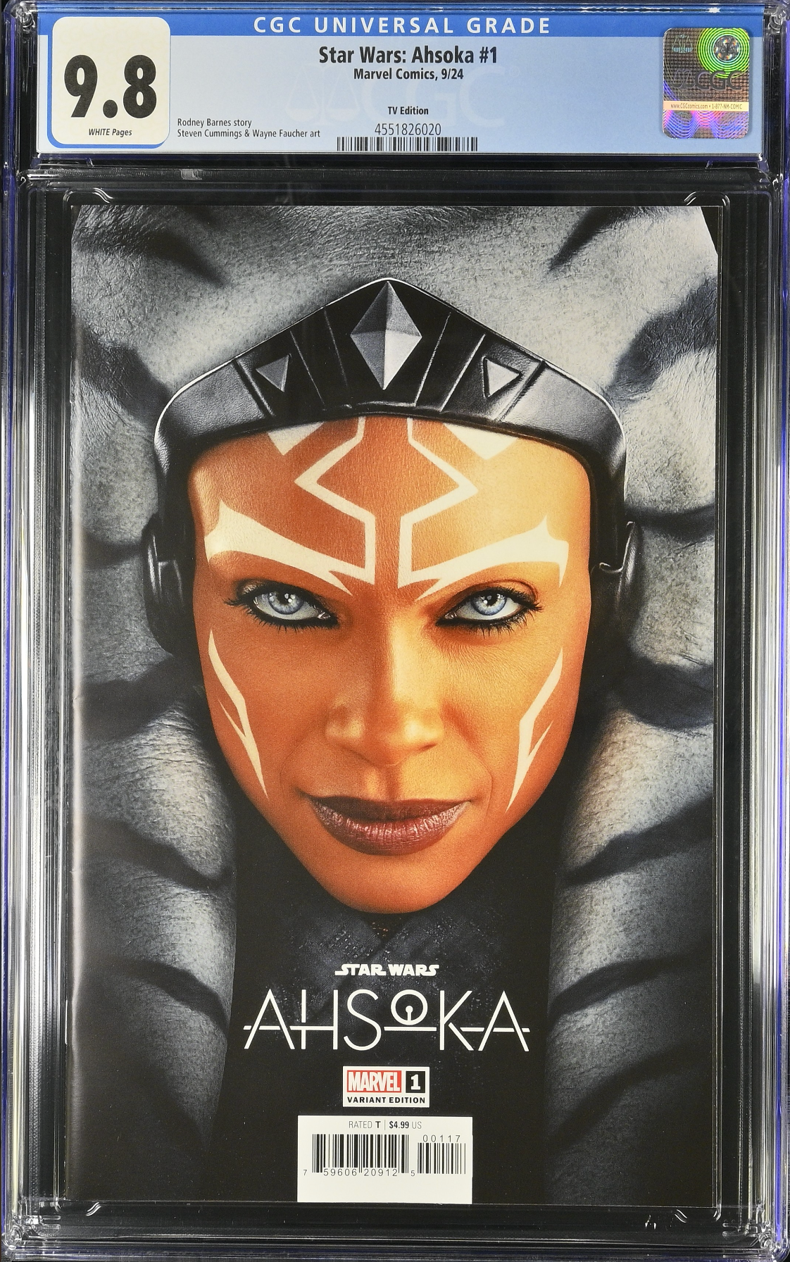 Star Wars: Ahsoka #1 TV Photo 1:25 Retailer Incentive Variant CGC 9.8