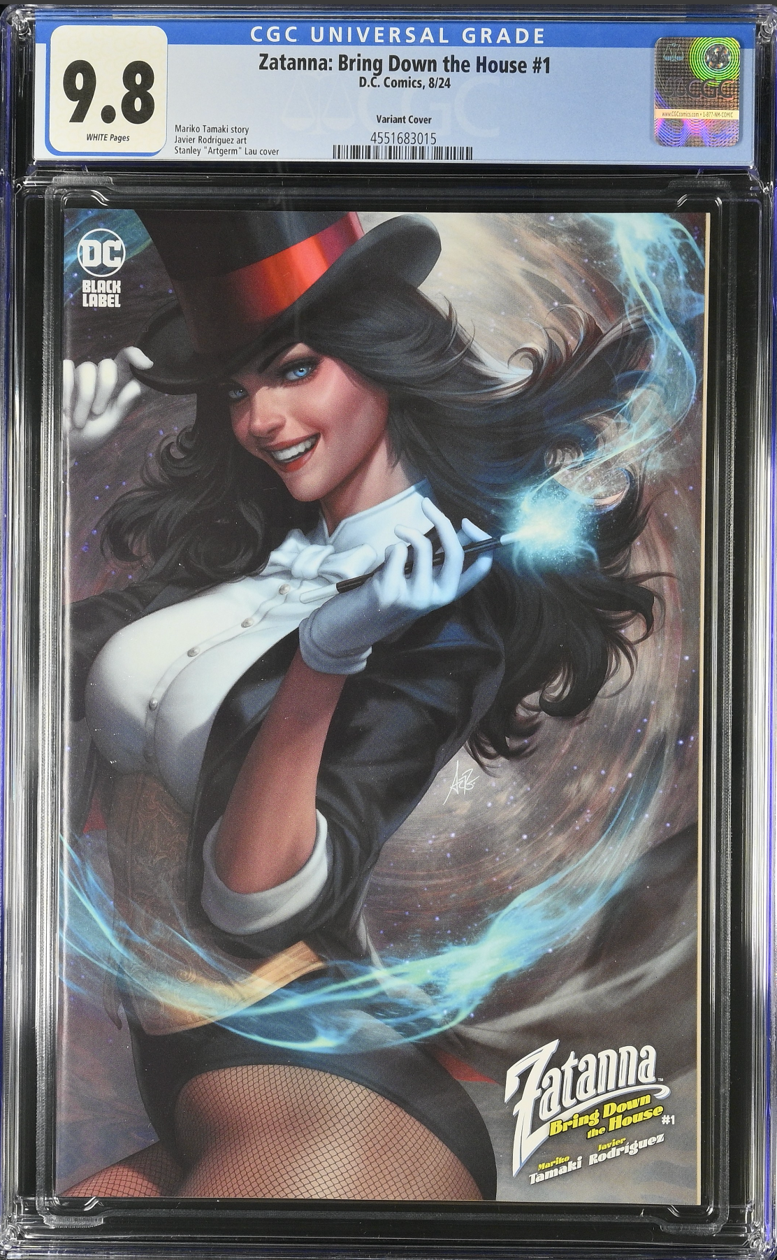 Zatanna: Bring Down The House #1 Artgerm Variant CGC 9.8