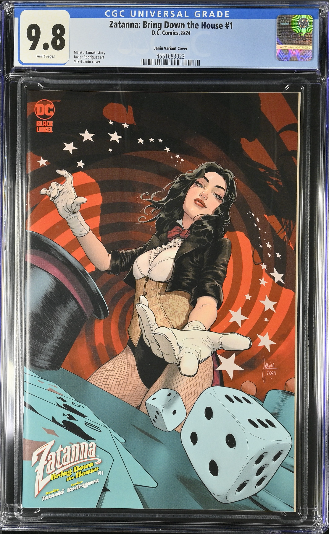 Zatanna: Bring Down The House #1 Janin 1:50 Retailer Incentive Variant CGC 9.8