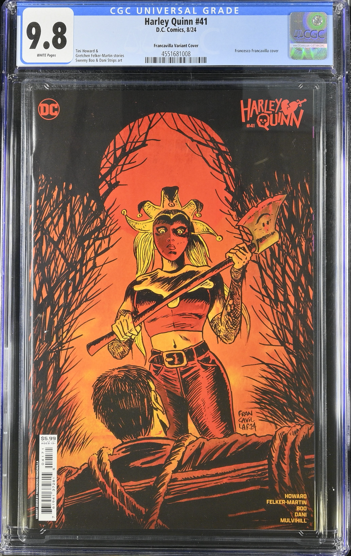 Harley Quinn #41 Francavilla Variant CGC 9.8