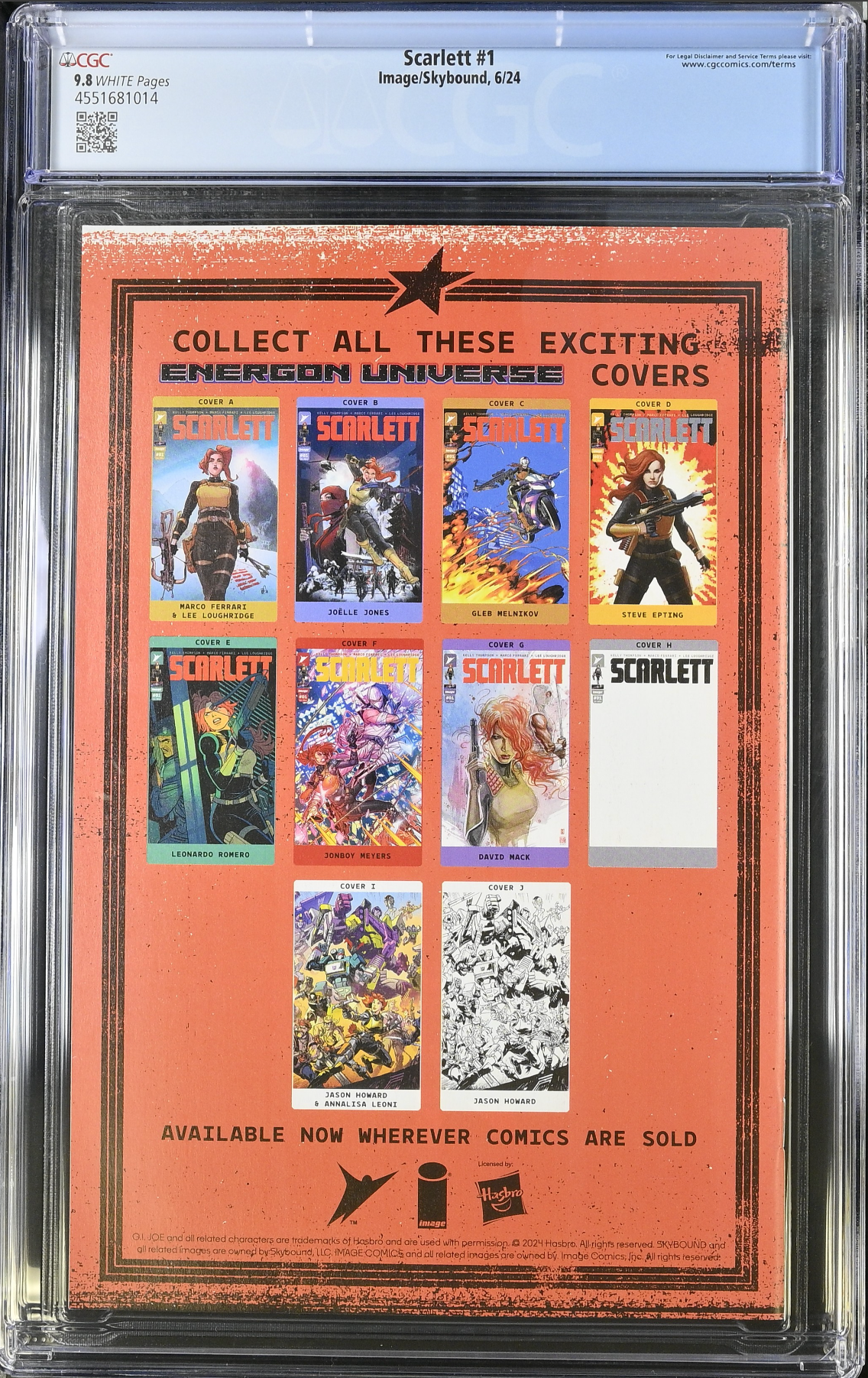 Scarlett #1 CGC 9.8