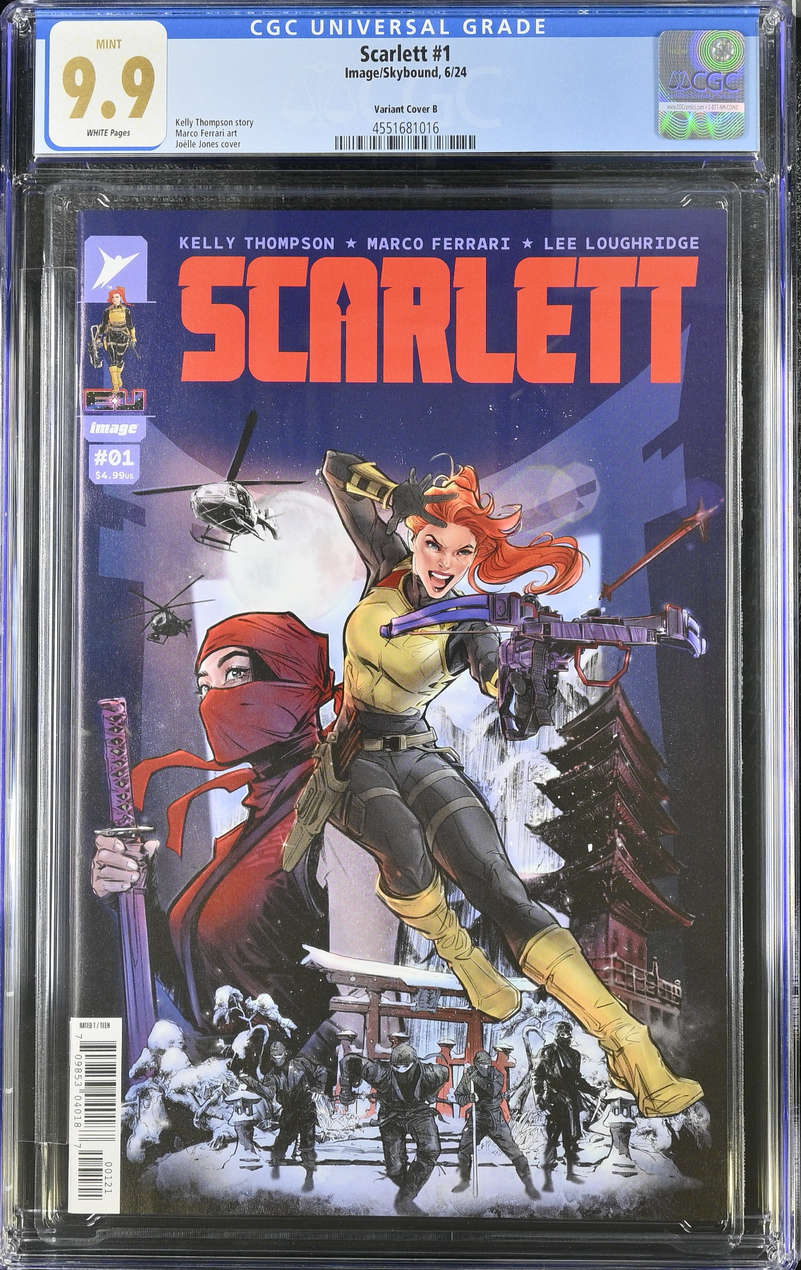 Scarlett #1 - Cover B - Jones Variant CGC 9.9