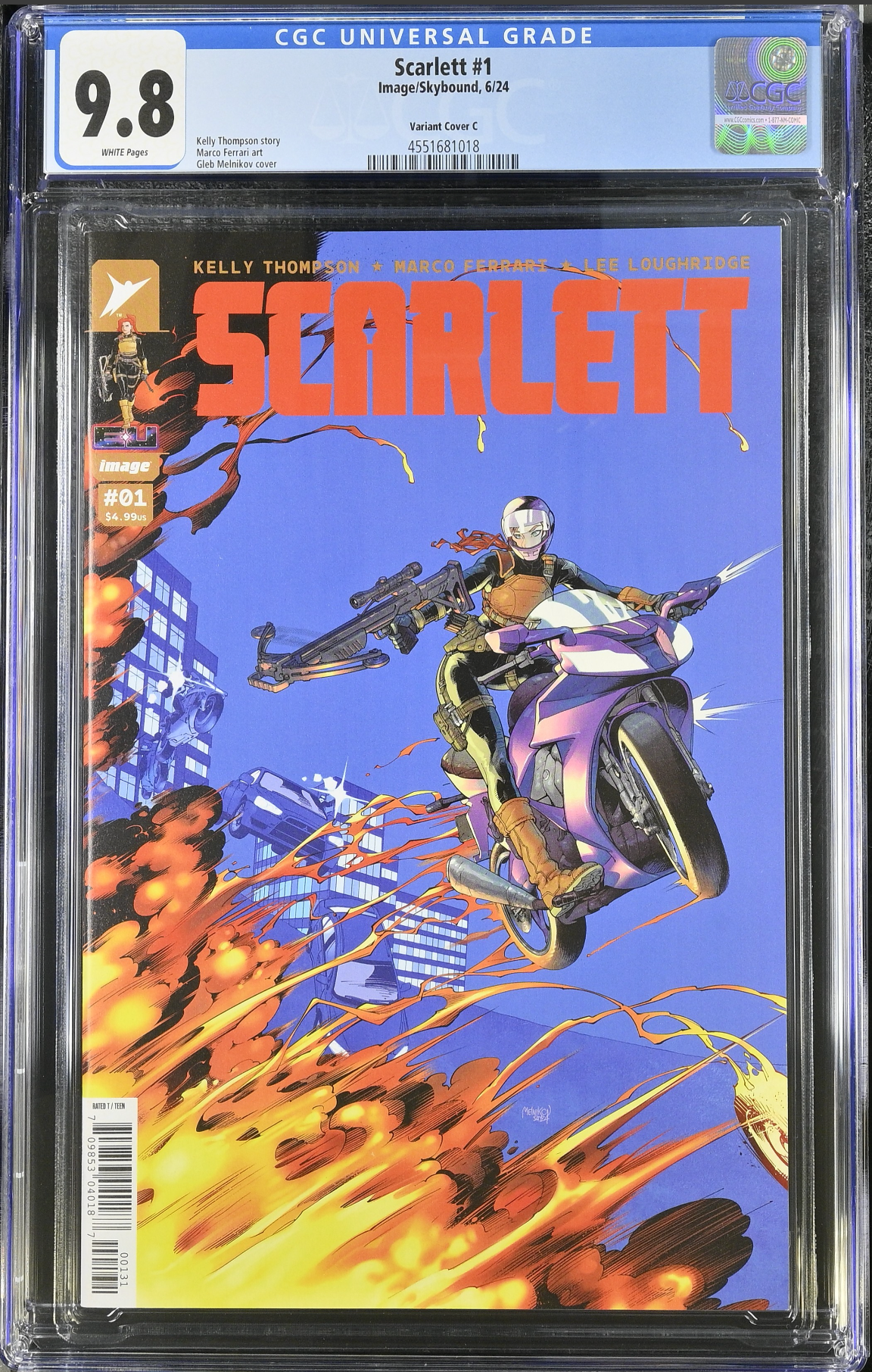 Scarlett #1 - Cover C - Melnikov 1:10 Retailer Incentive Variant CGC 9.8