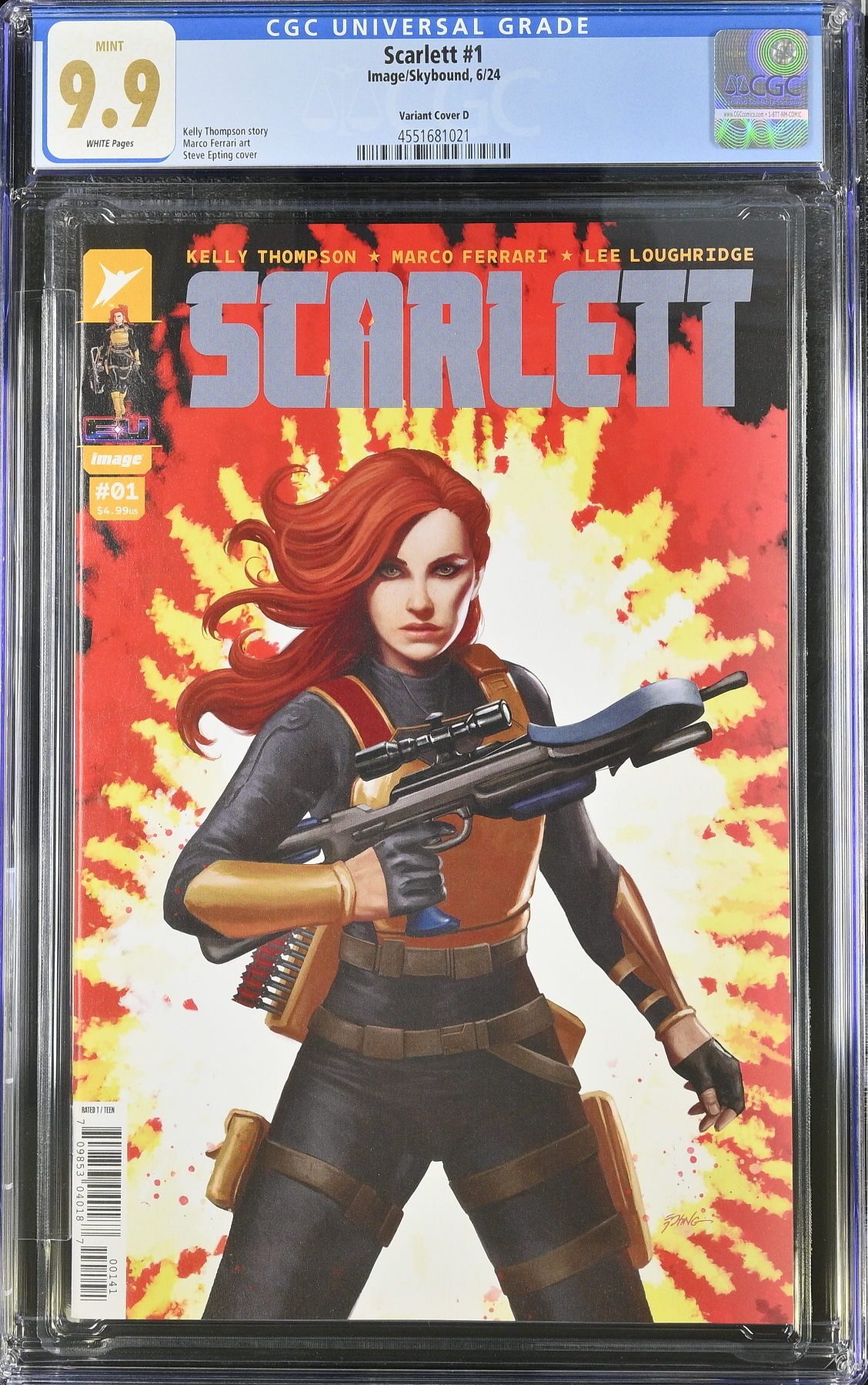 Scarlett #1 - Cover D - Epting 1:25 Retailer Incentive Variant CGC 9.9)