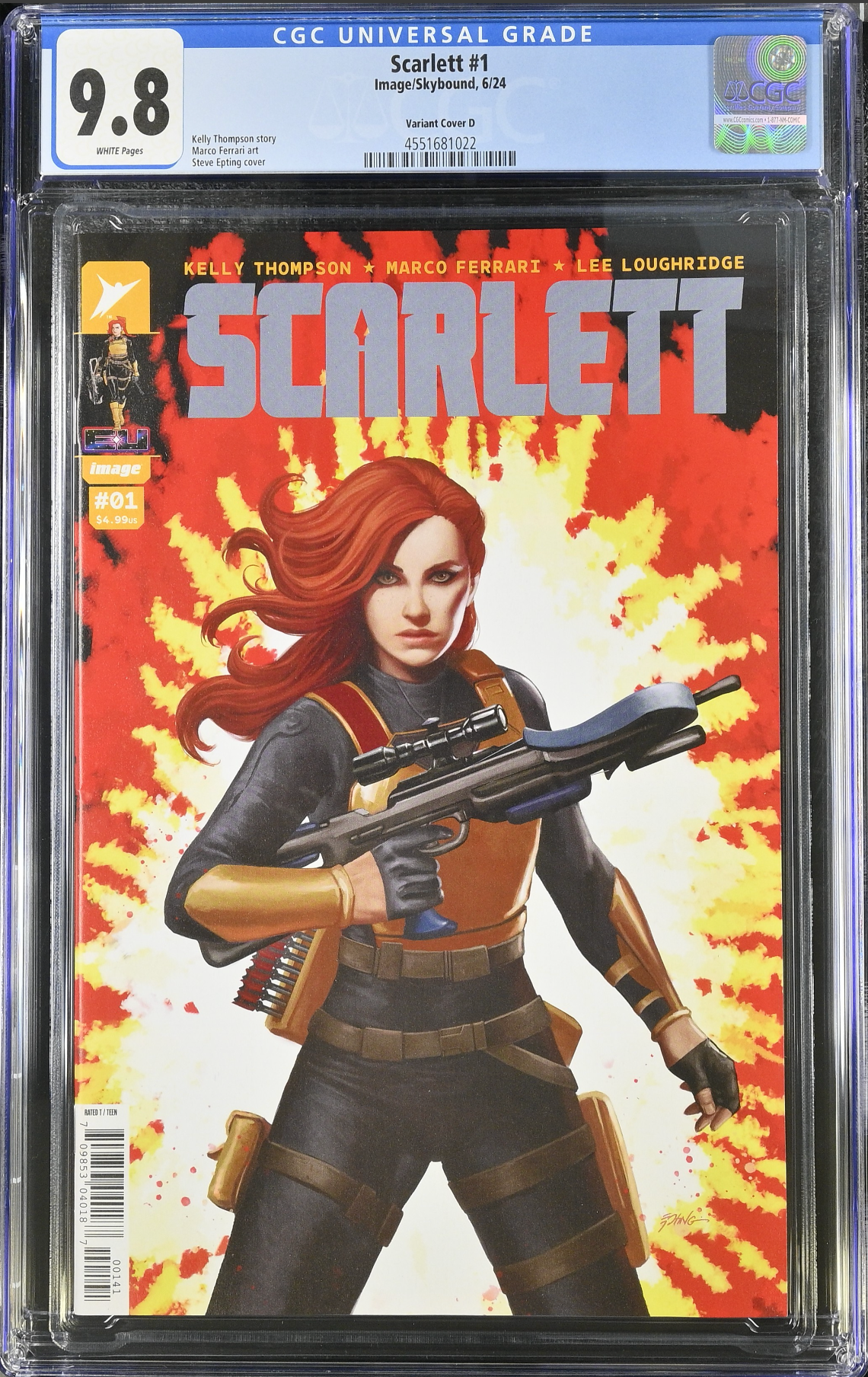 Scarlett #1 - Cover D - Epting 1:25 Retailer Incentive Variant CGC 9.8