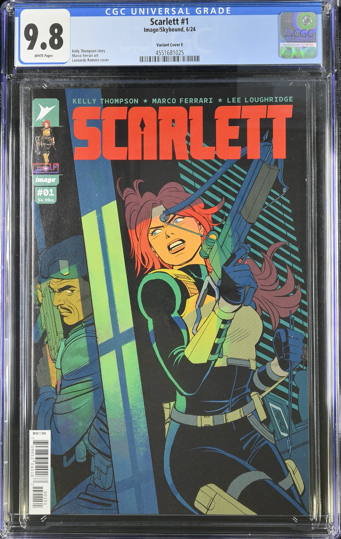 Scarlett #1 - Cover E - Romero 1:50 Spoiler Retailer Incentive Variant CGC 9.8