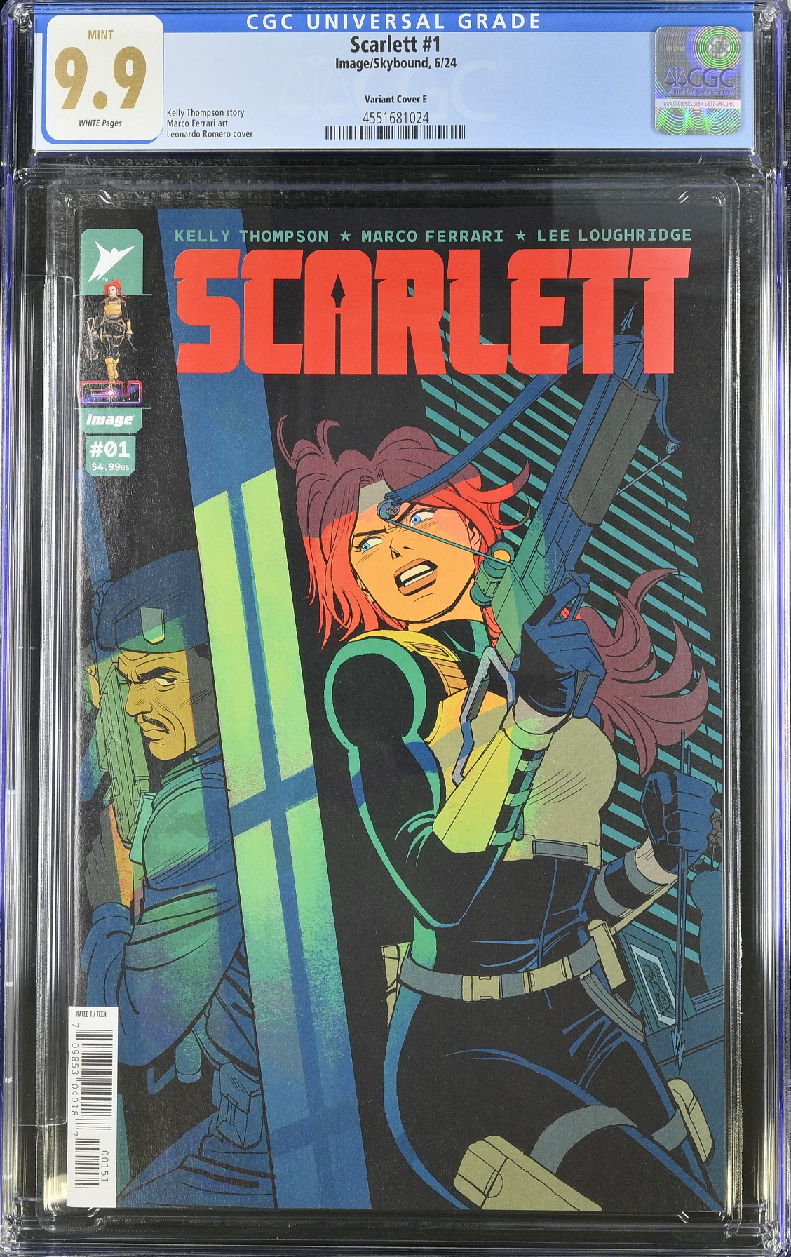 Scarlett #1 - Cover E - Romero 1:50 Spoiler Retailer Incentive Variant CGC 9.9