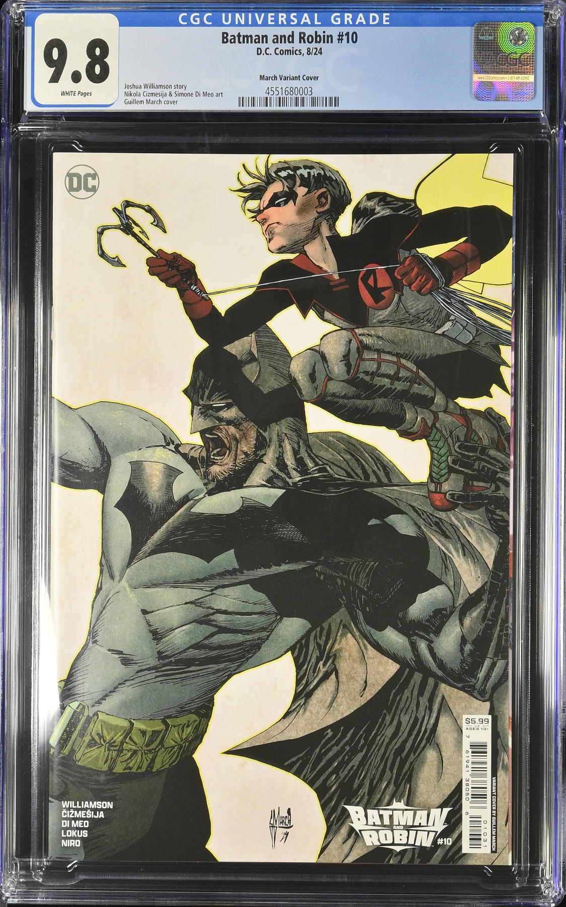 Batman and Robin #10 March Variant CGC 9.8