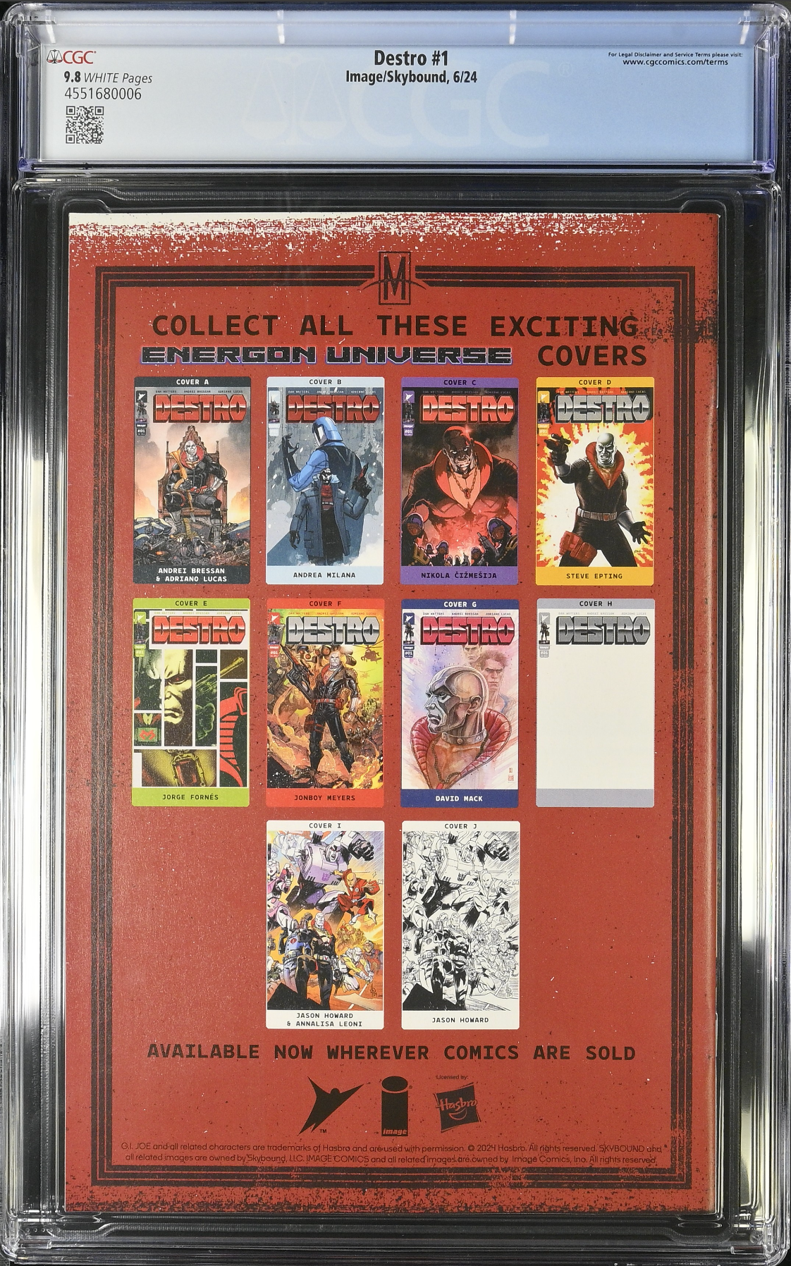 Destro #1 CGC 9.8