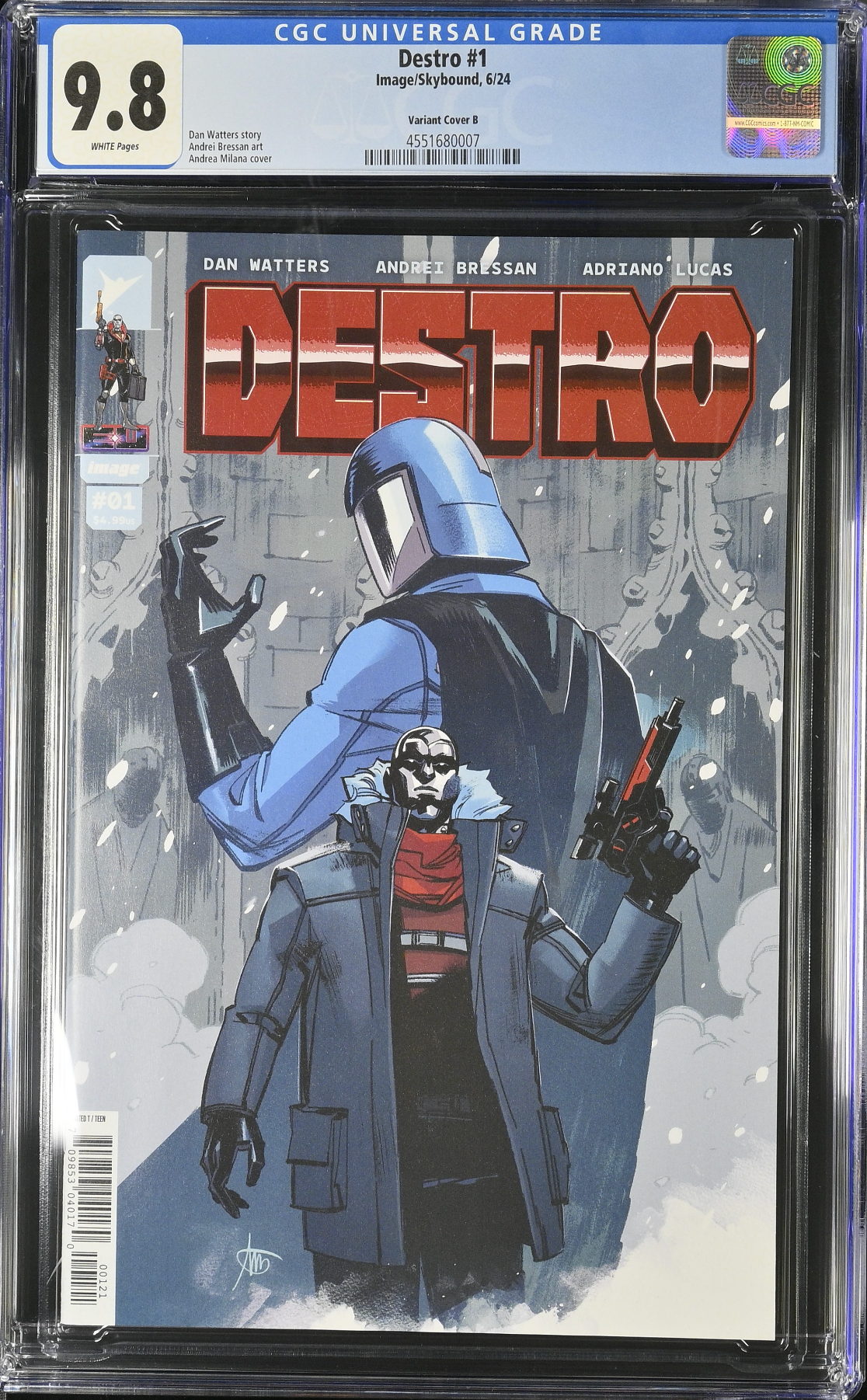 Destro #1 - Cover B Variant CGC 9.8