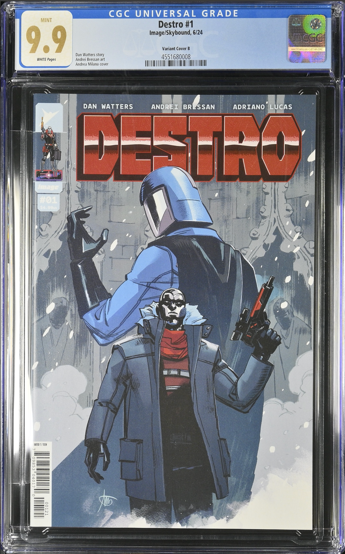 Destro #1 - Cover B Variant CGC 9.9