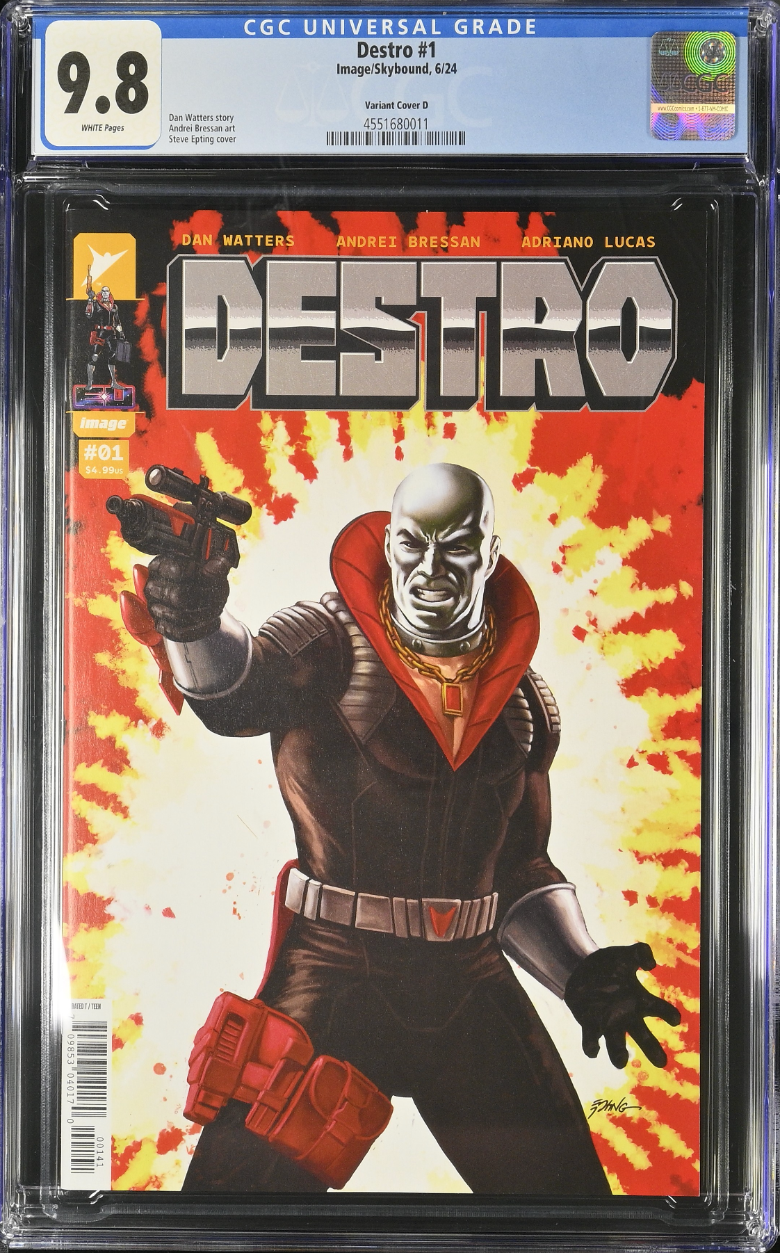 Destro #1 - Cover D - Epting 1:25 Retailer Incentive Variant CGC 9.8