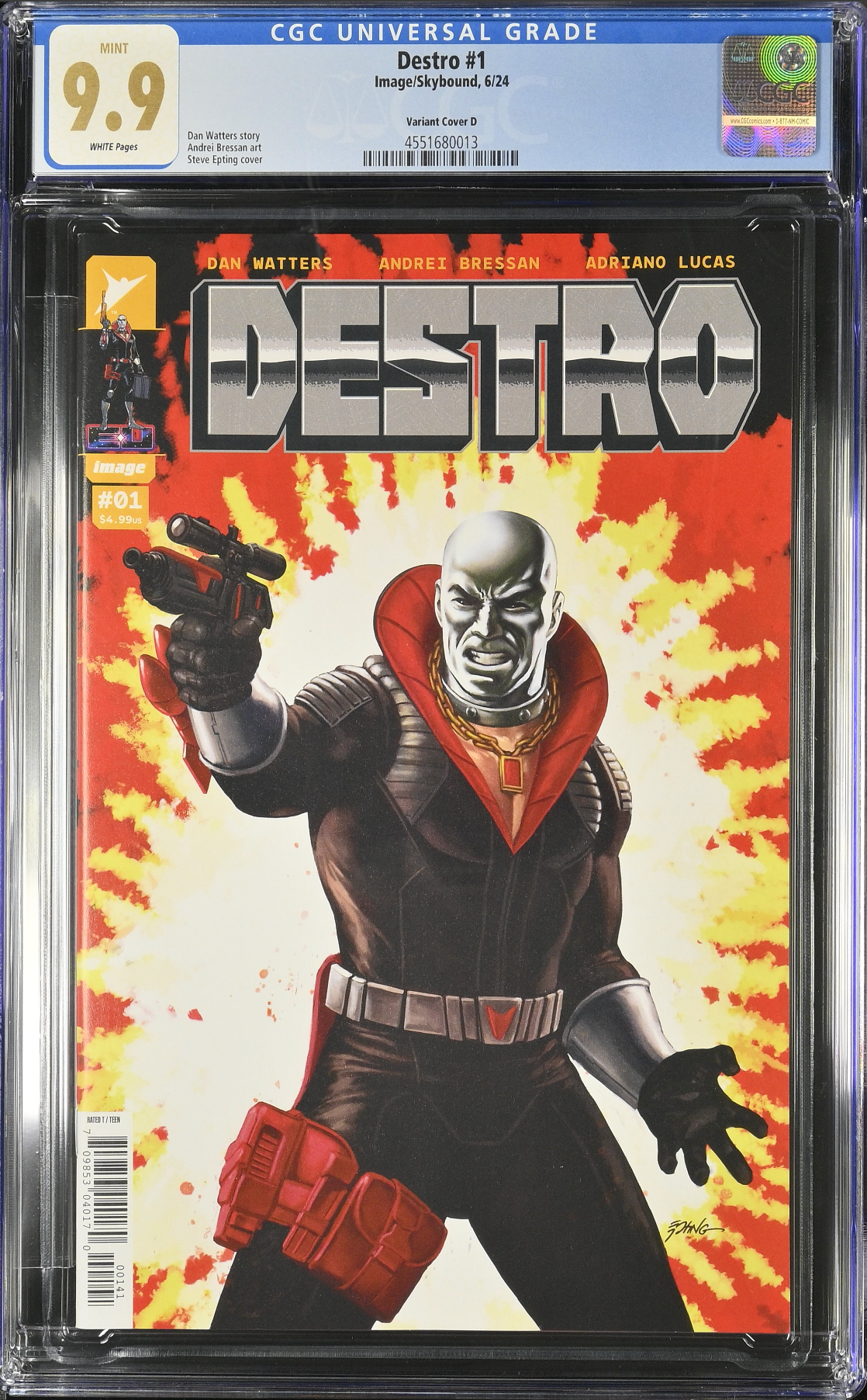 Destro #1 - Cover D - Epting 1:25 Retailer Incentive Variant CGC 9.9