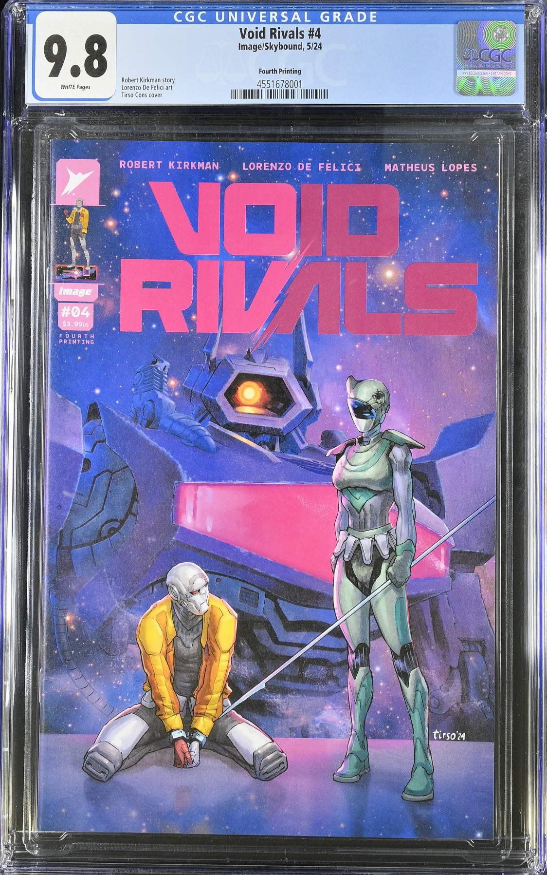 Void Rivals #4 Fourth Printing CGC 9.8
