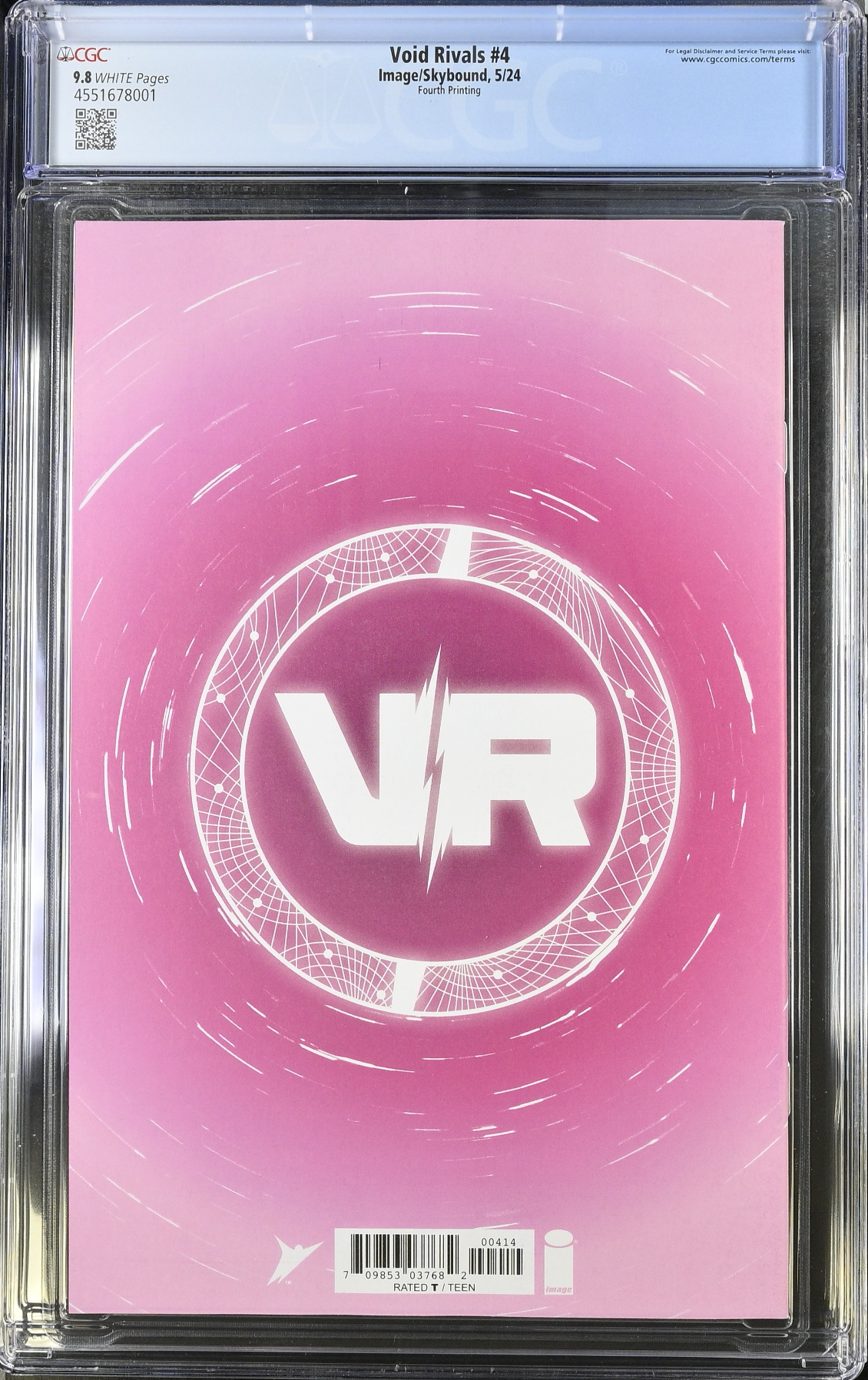 Void Rivals #4 Fourth Printing CGC 9.8